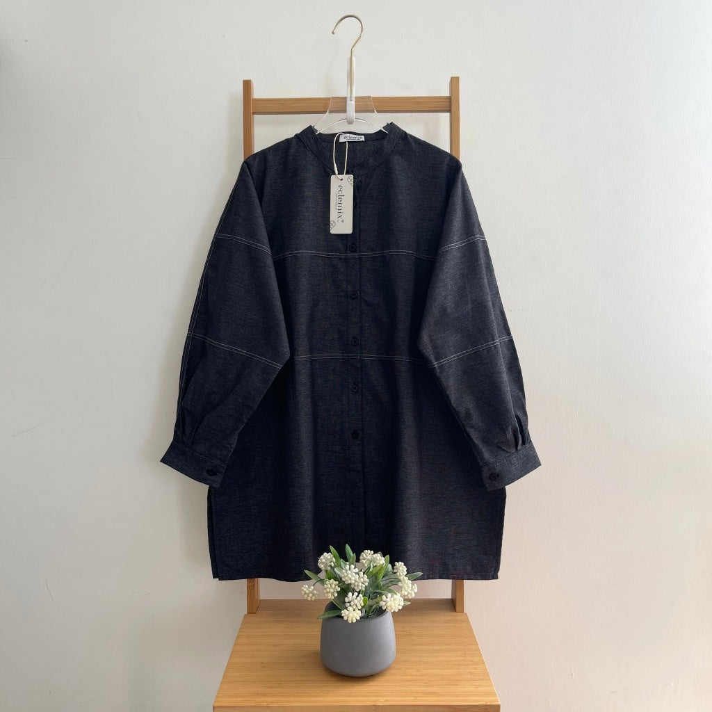 Image of Eclemix Top Nour Oversized Casual Shirt | Atasan Katun Wanita Casual Style