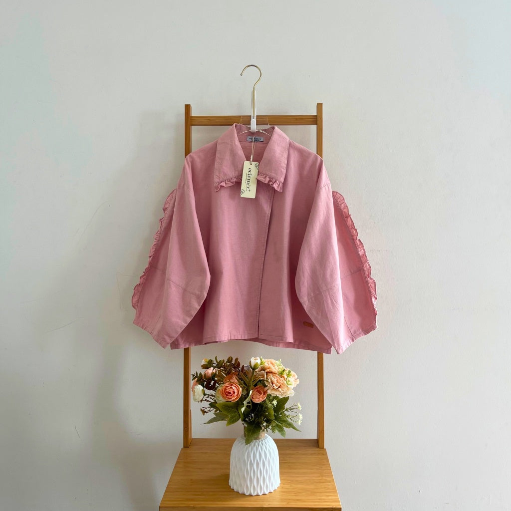 Eclemix Outer Carmen | Atasan Wanita Outer Polos Frill