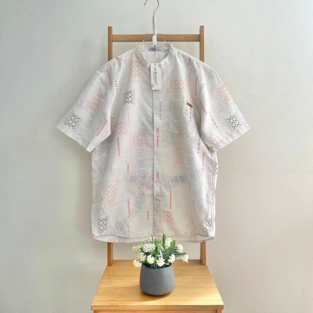 Image of Eclemix Men Top Mimosa Exclusive Printing | Kemeja Koko Pria Lengan Pendek