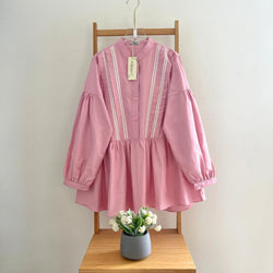 Image of Eclemix Top Lumna | Atasan Wanita Blouse Polos Renda Daily