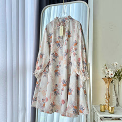 Image of Eclemix Tunic Siana Exclusive Printing | Atasan Tunik Wanita A-Line Lengan Panjang Motif Etnik | Family Set