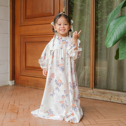 Image of Eclemix Tunic Siana Exclusive Printing | Atasan Tunik Wanita A-Line Lengan Panjang Motif Etnik | Family Set