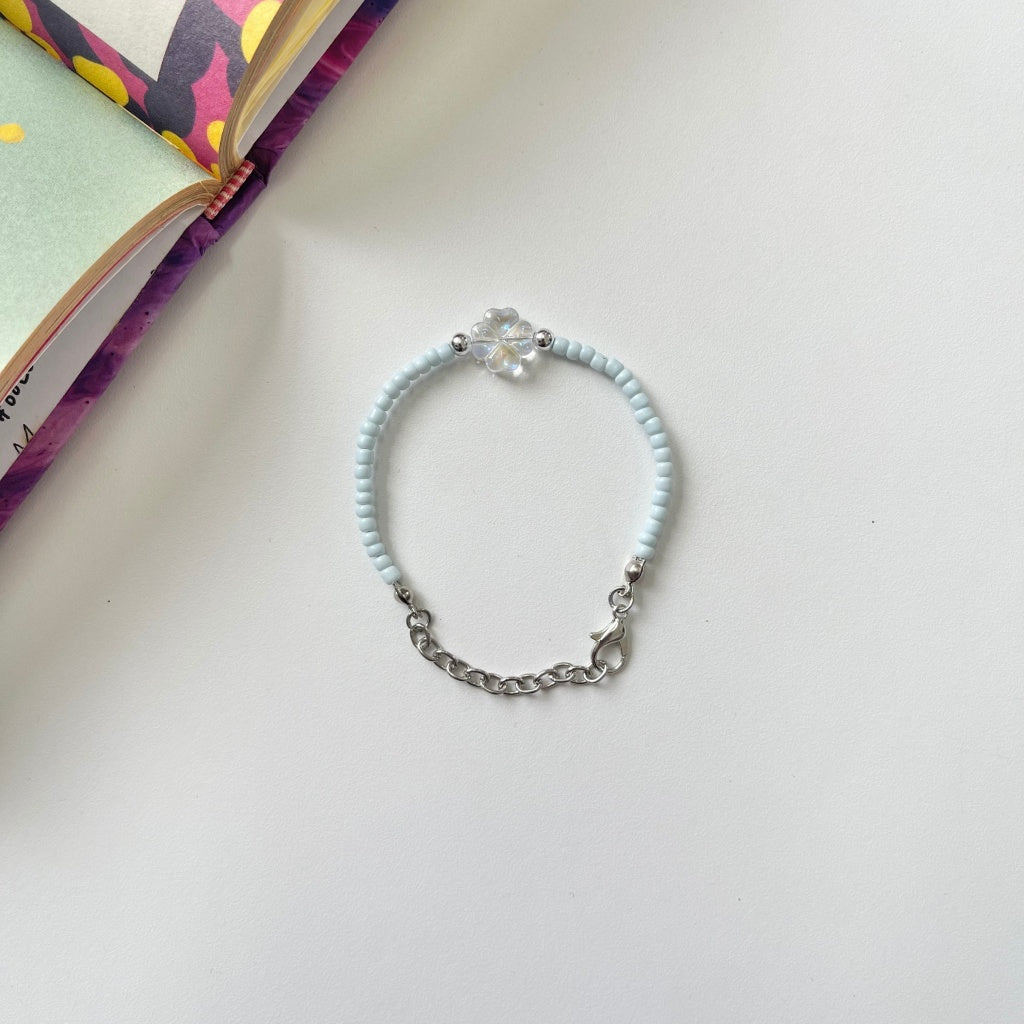 Eclemix Lucky Clover Bracelet Accessories | Manik Gelang Daun Semanggi | Four Leaf Clover Charm Bracelet