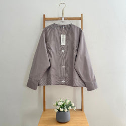 Image of Eclemix Top Alexa Skipper Shirt | Atasan Wanita Kemeja Motif Stripes Salur