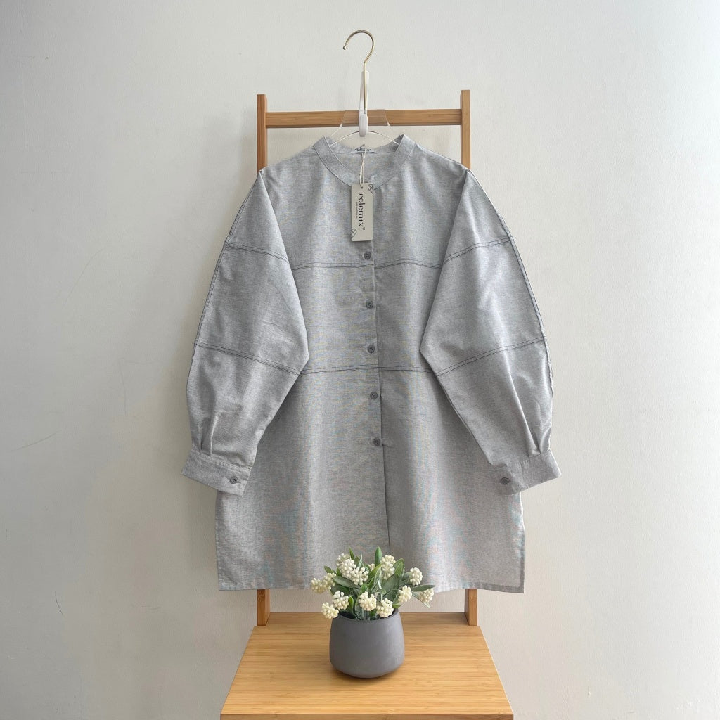 Image of Eclemix Top Nour Oversized Casual Shirt | Atasan Katun Wanita Casual Style
