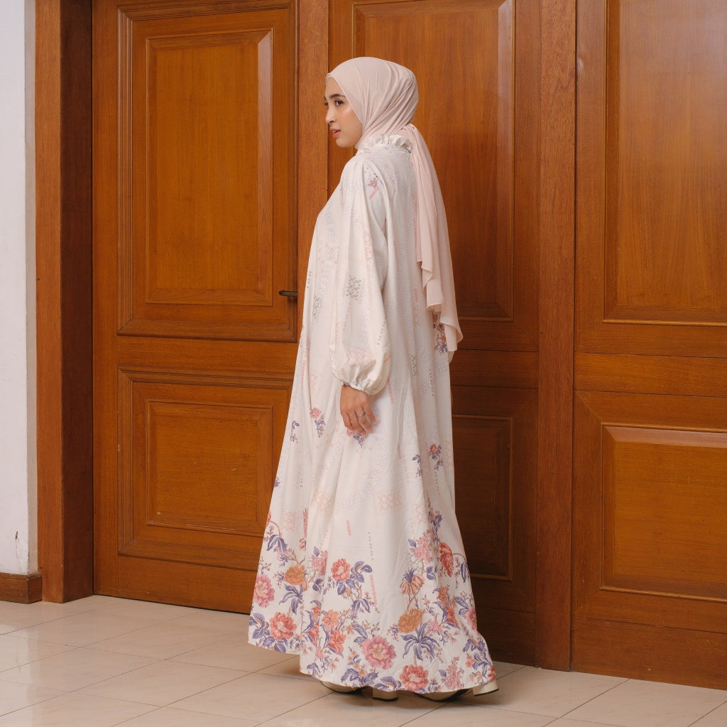 Image of Eclemix Dress Yukari Exclusive Printing | Dress Wanita Printing Motif Bunga