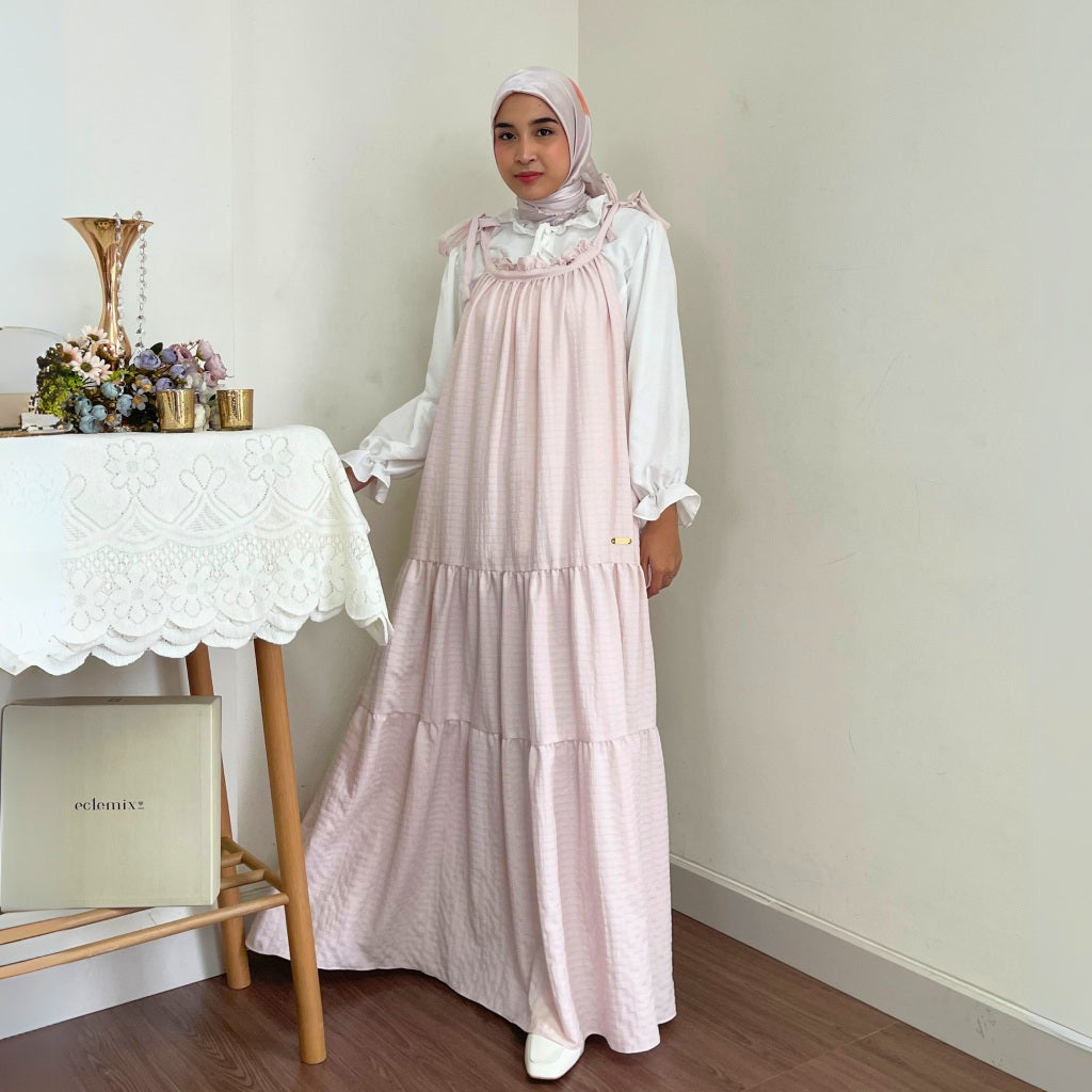 Image of Eclemix Overall Kala | Overall Wanita A Line Tali Tanpa Lengan (Inner Dijual Terpisah)
