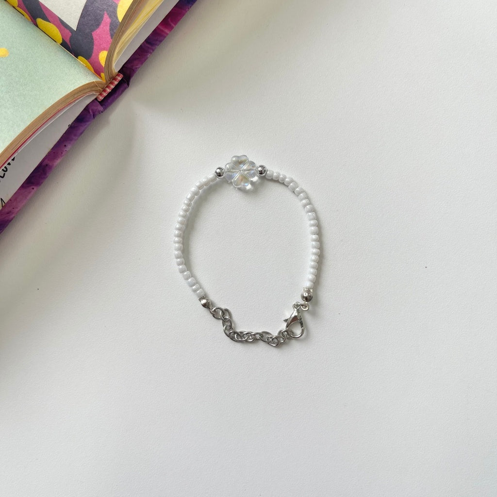 Image of Eclemix Lucky Clover Bracelet Accessories | Manik Gelang Daun Semanggi | Four Leaf Clover Charm Bracelet