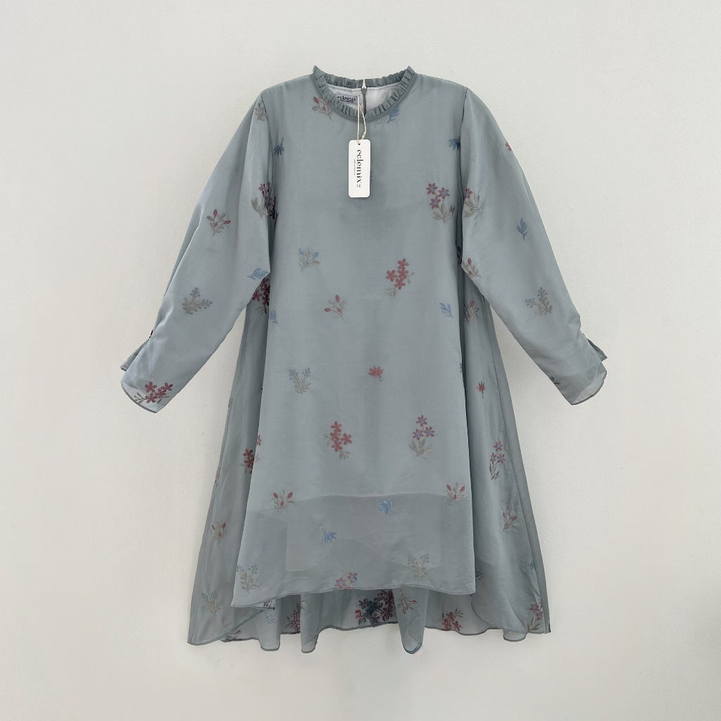 Image of Eclemix Tunic Rayyu | Atasan Wanita Motif Flower | Raya Collection