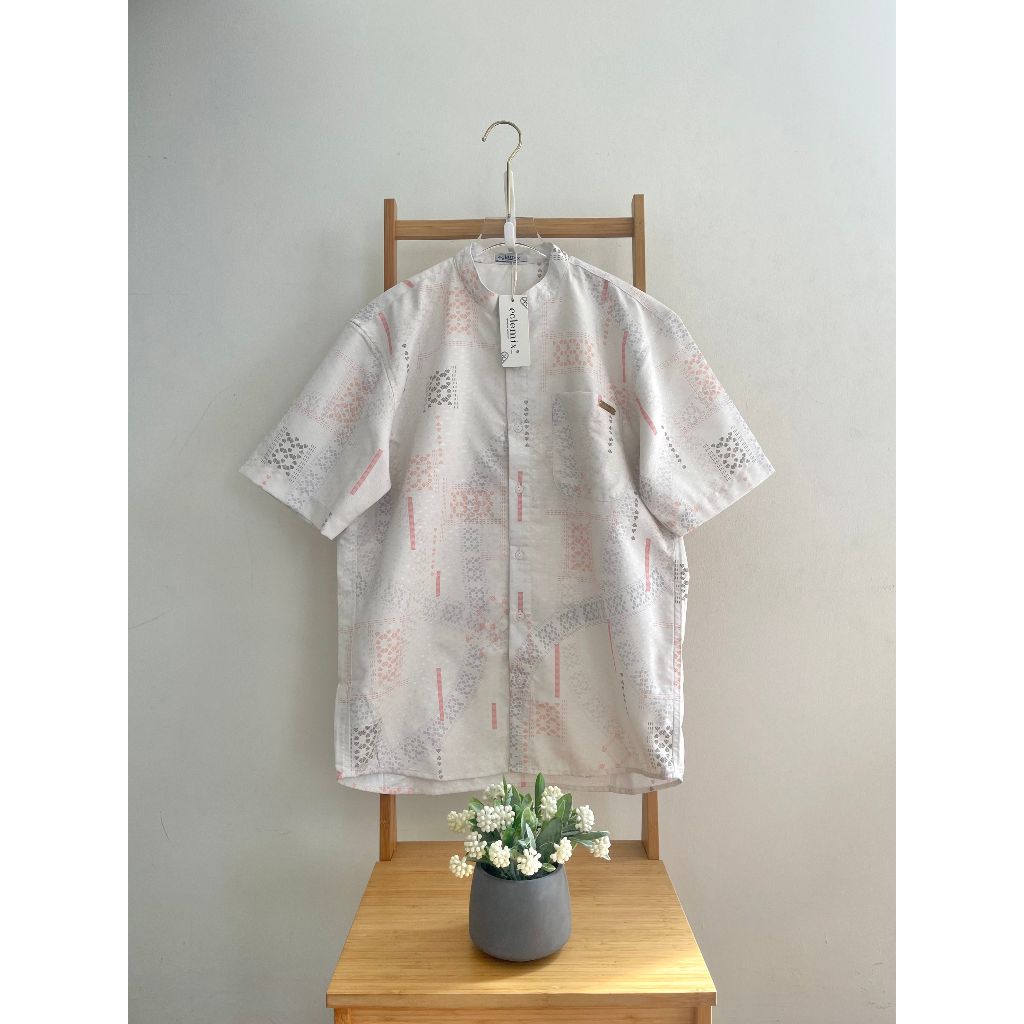 Image of Eclemix Men Top Mimosa Exclusive Printing | Kemeja Koko Pria Lengan Pendek