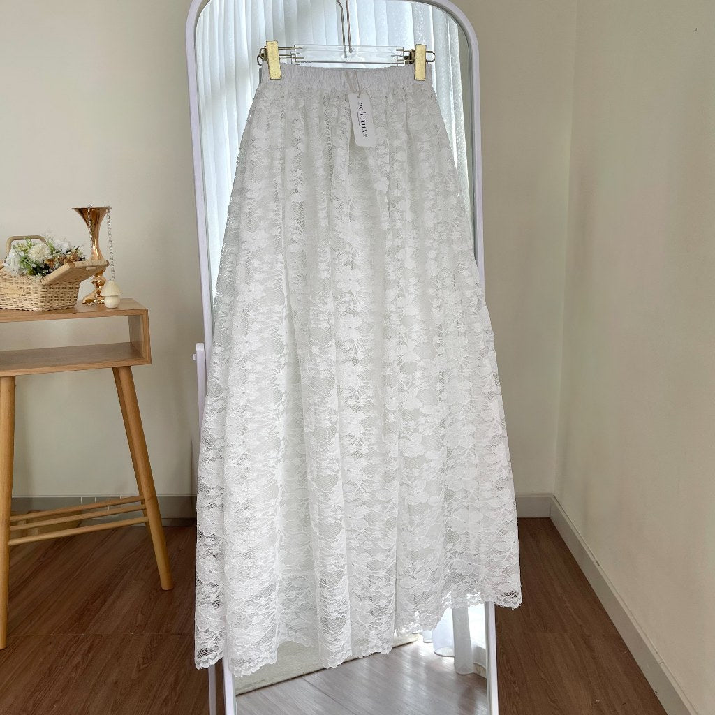 Image of Eclemix Skirt Sora | Rok Wanita Brokat A-Line