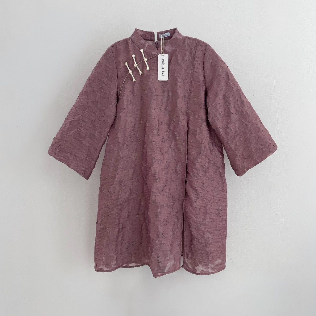 Image of Eclemix Atasan Wanita Organza | Tunic Senjaru | Elegant Oriental Modest Raya Collection