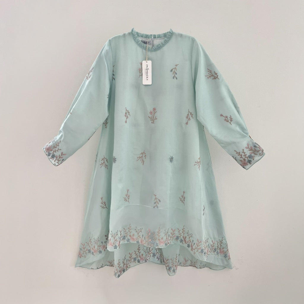 Image of Eclemix Tunic Rayyu | Atasan Wanita Motif Flower | Raya Collection