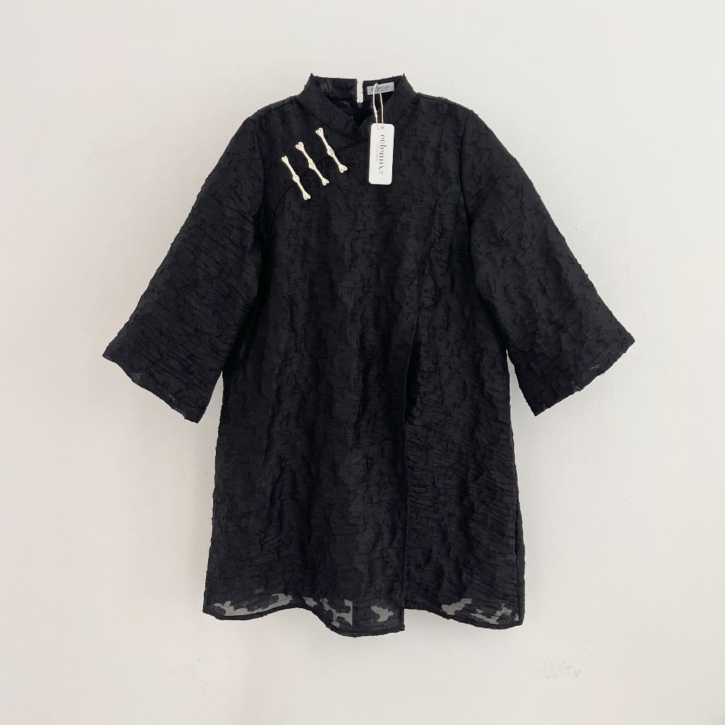 Image of Eclemix Atasan Wanita Organza | Tunic Senjaru | Elegant Oriental Modest Raya Collection