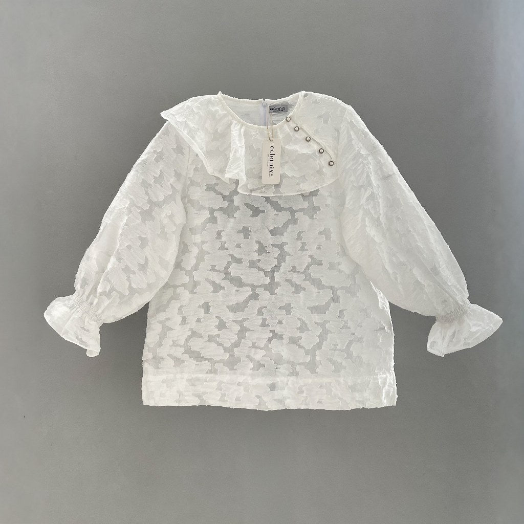 Image of Eclemix Blouse Lengan Panjang | Top Nera | Atasan Wanita Premium Pearl Button