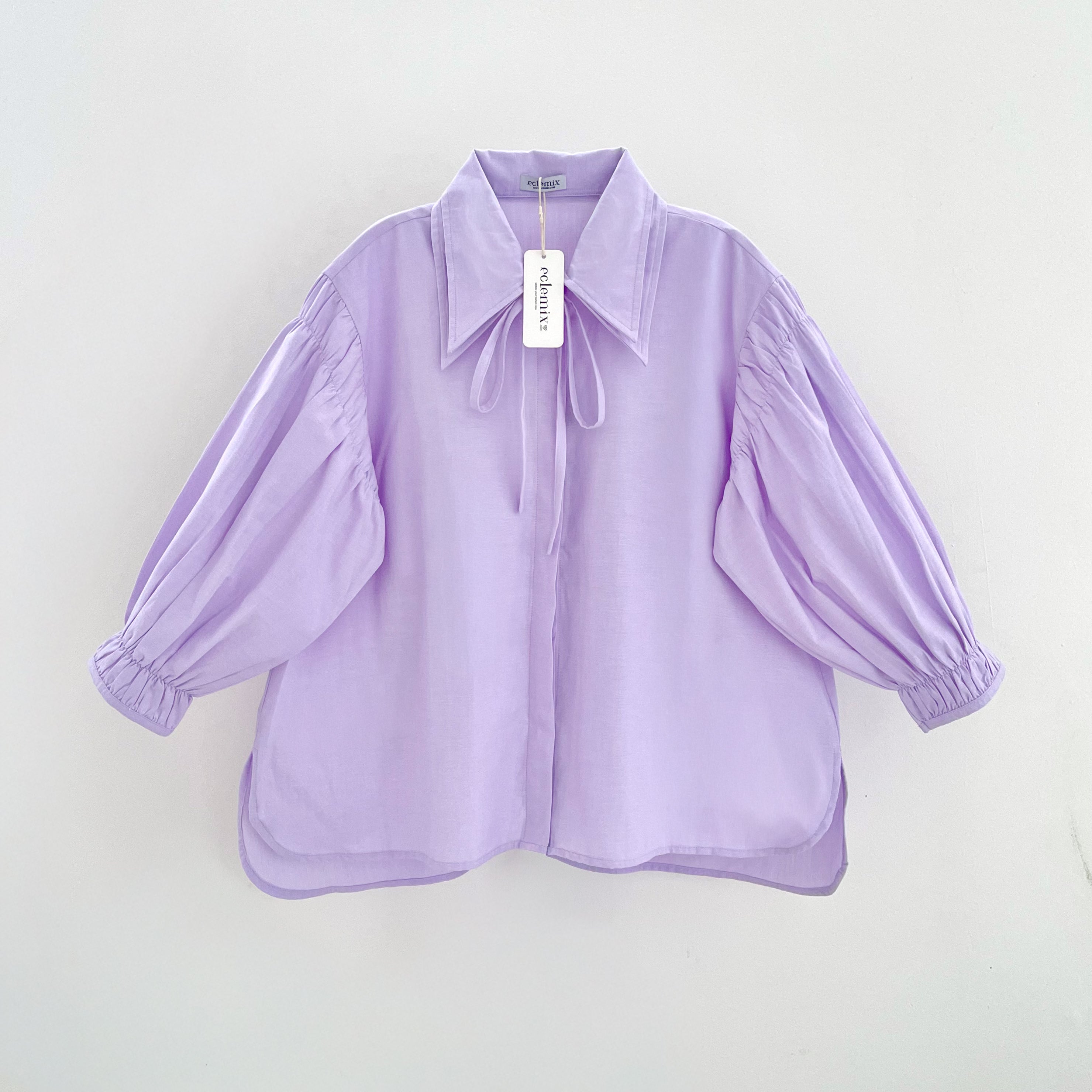 Image of Eclemix Atasan Wanita Casual Loose Fit Puff Sleeve Top Jiyo