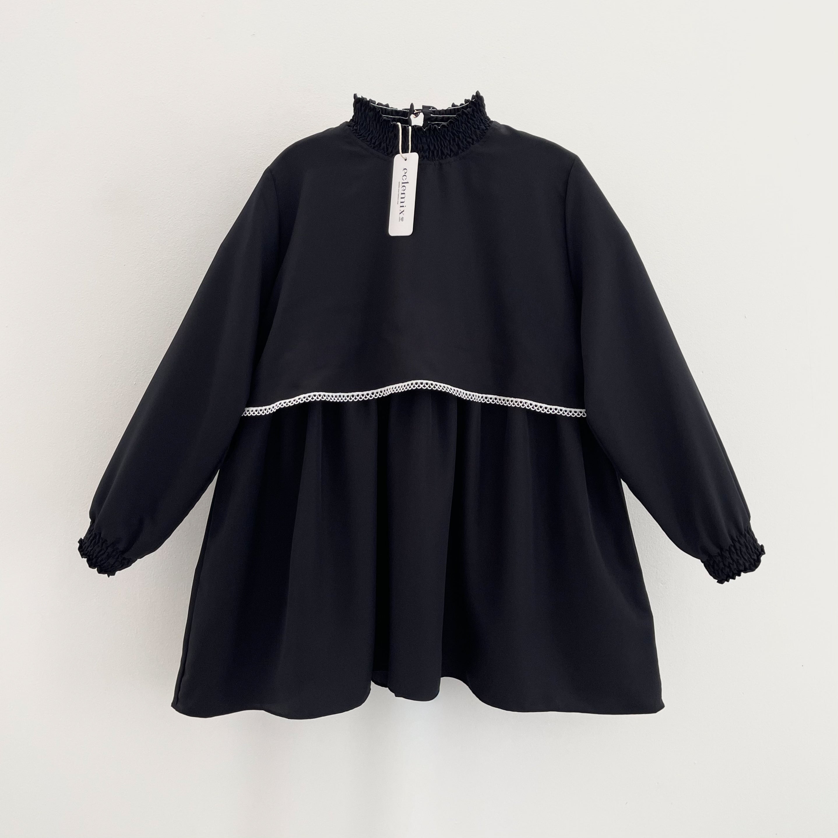 Image of Eclemix Top Lilia | Atasan Wanita Blouse Tumpuk Vintage