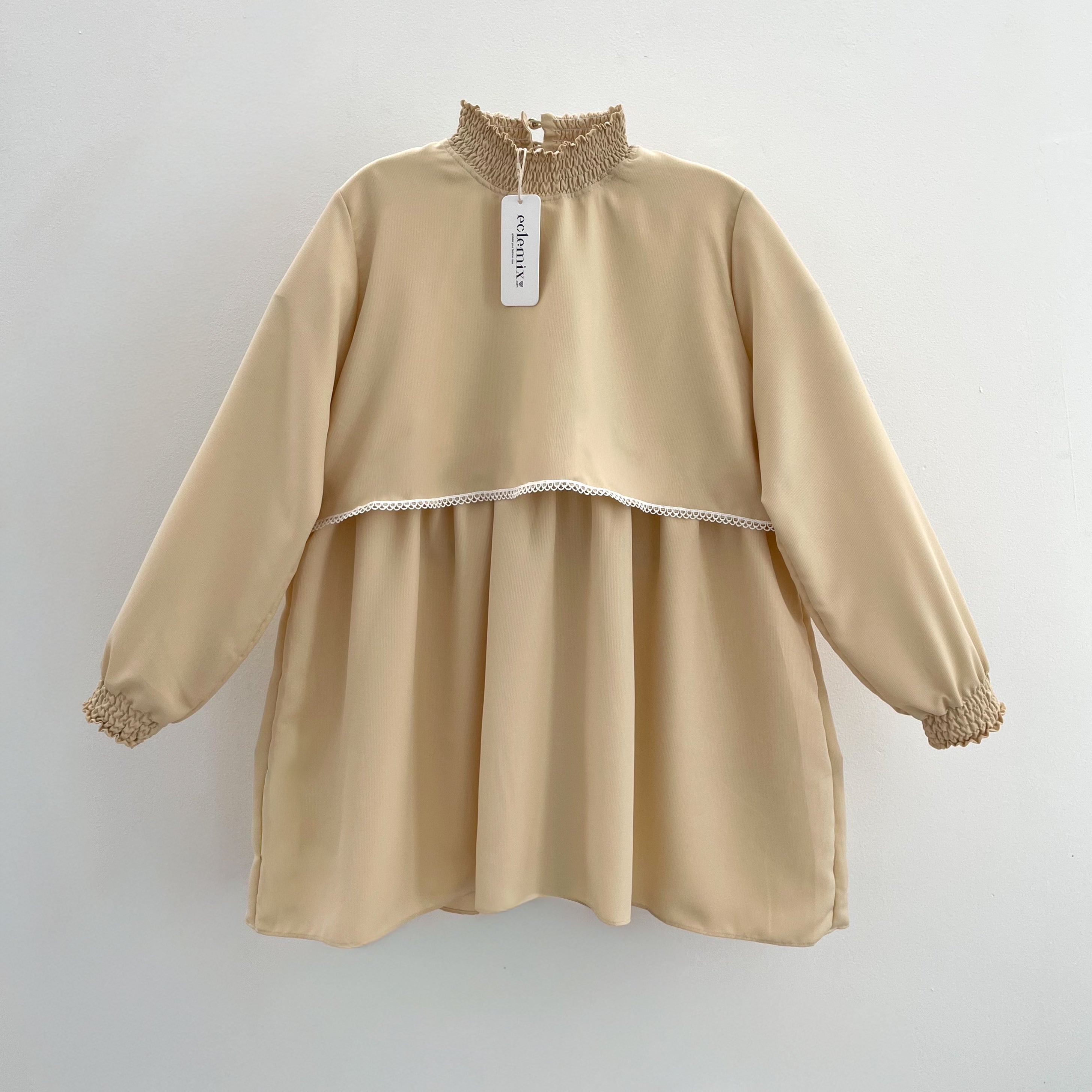 Eclemix Top Lilia | Atasan Wanita Blouse Tumpuk Vintage