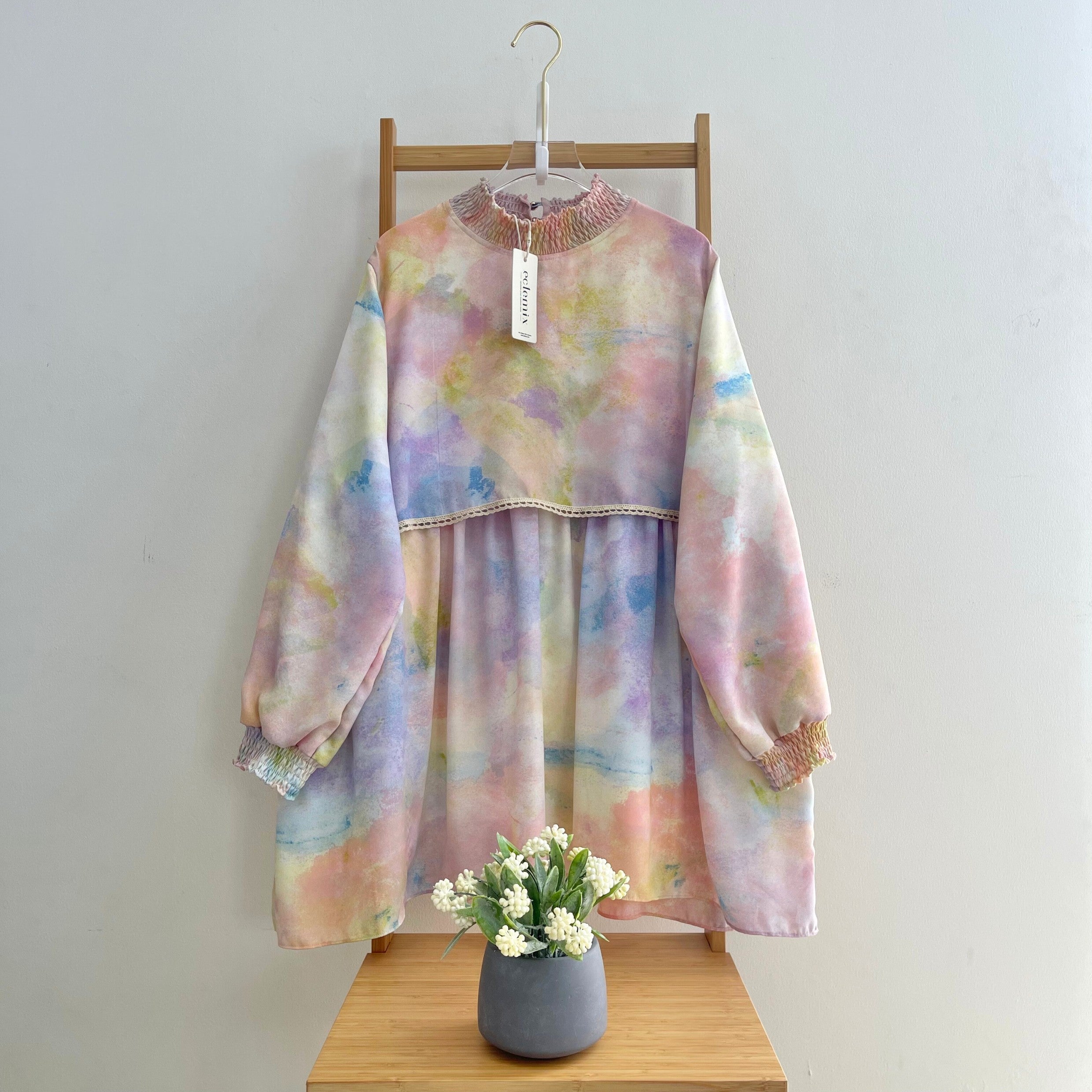 Eclemix Top Lilia | Atasan Wanita Blouse Tumpuk Vintage