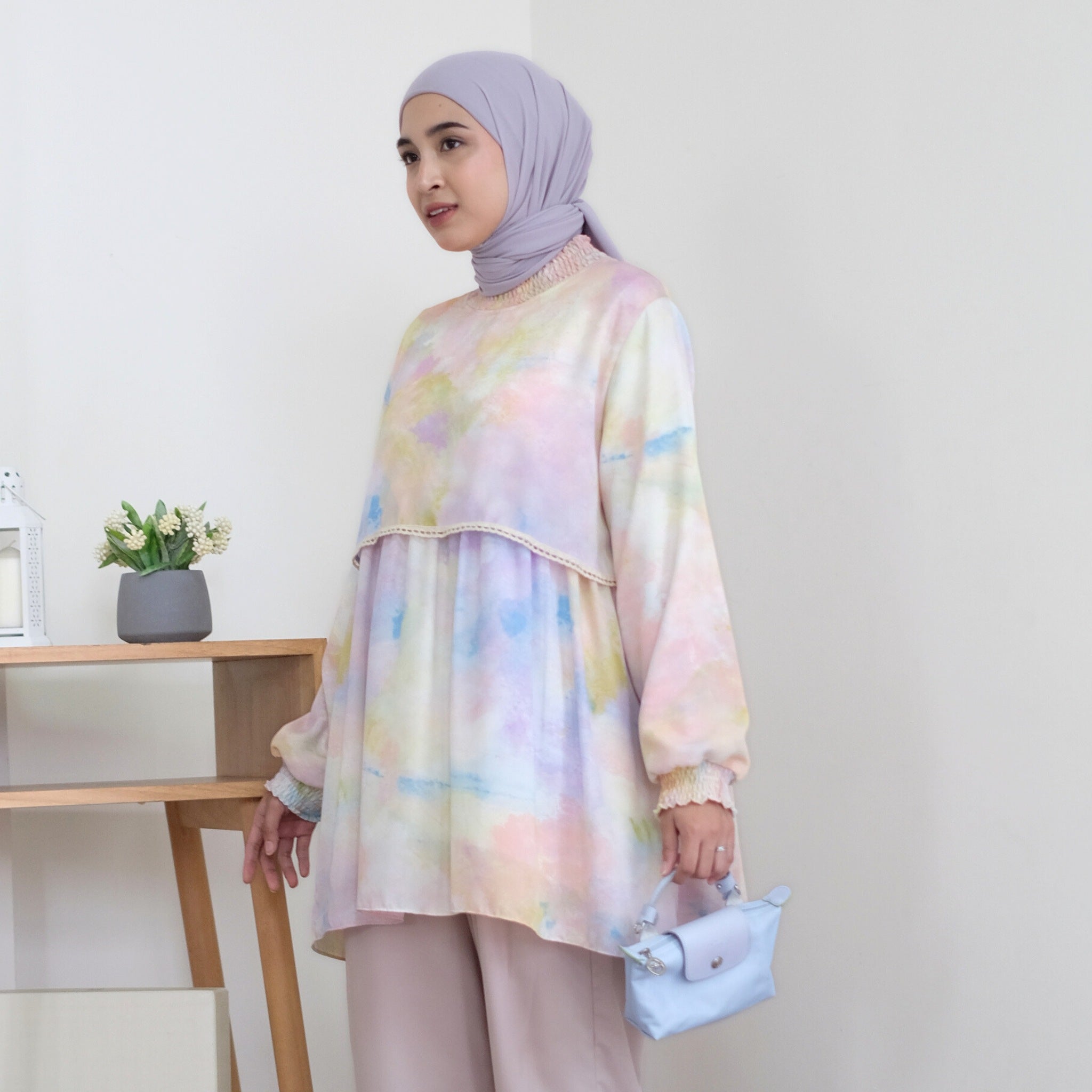 Image of Eclemix Top Lilia | Atasan Wanita Blouse Tumpuk Vintage