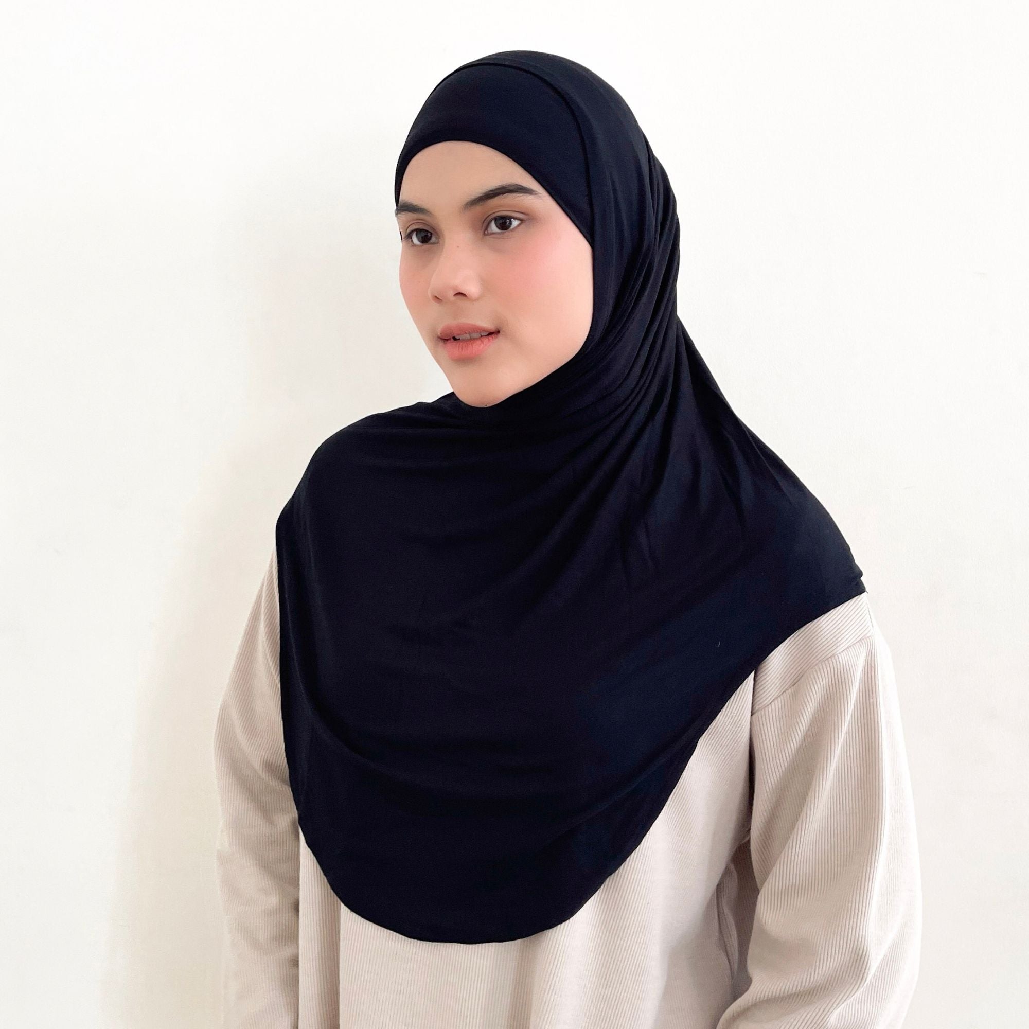 Image of Eclemix - Ruica Hijab Instant Sport Bergo Tencel | Jilbab Sport
