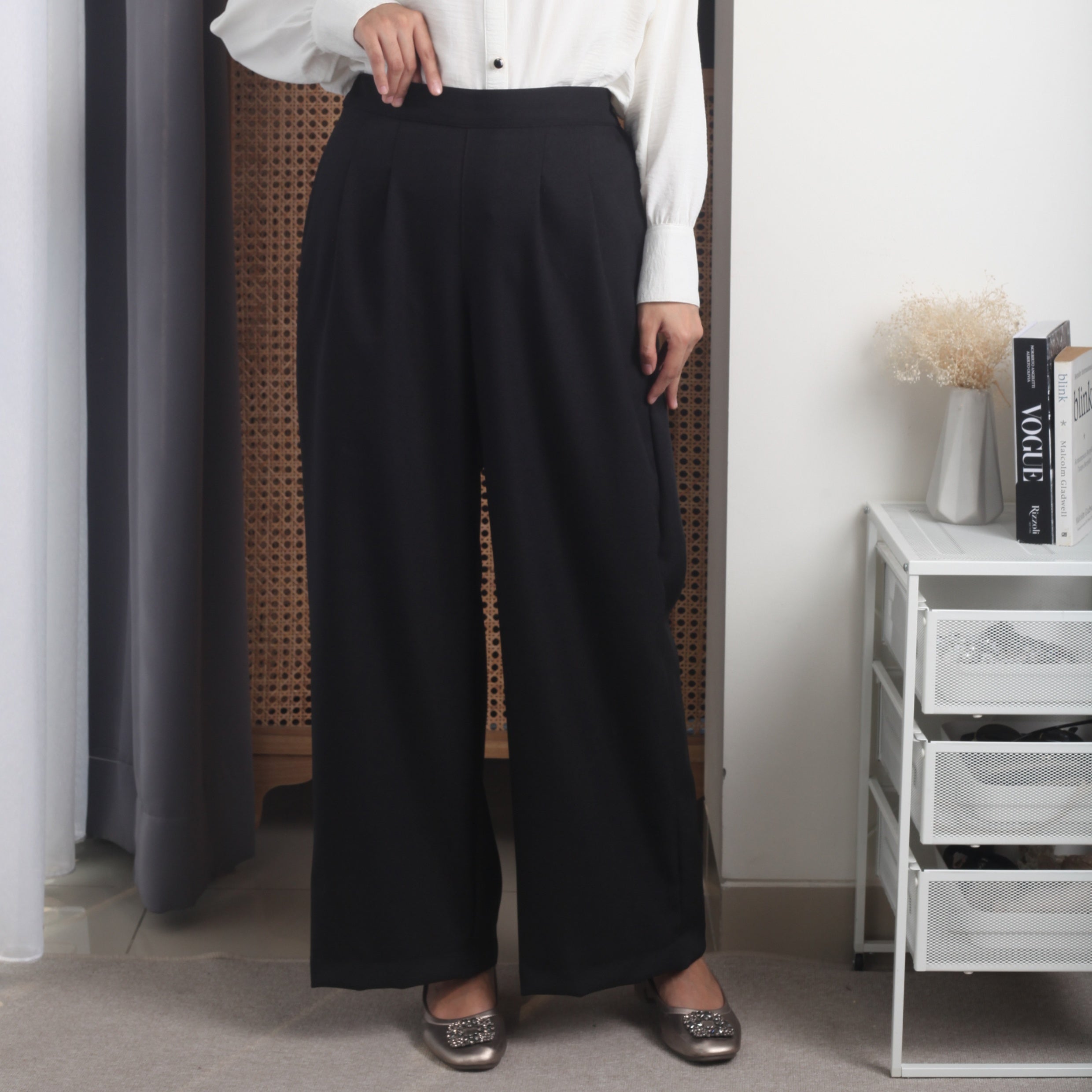 Eclemix Pants Marile | Celana Kulot Wanita Highwaist Loose