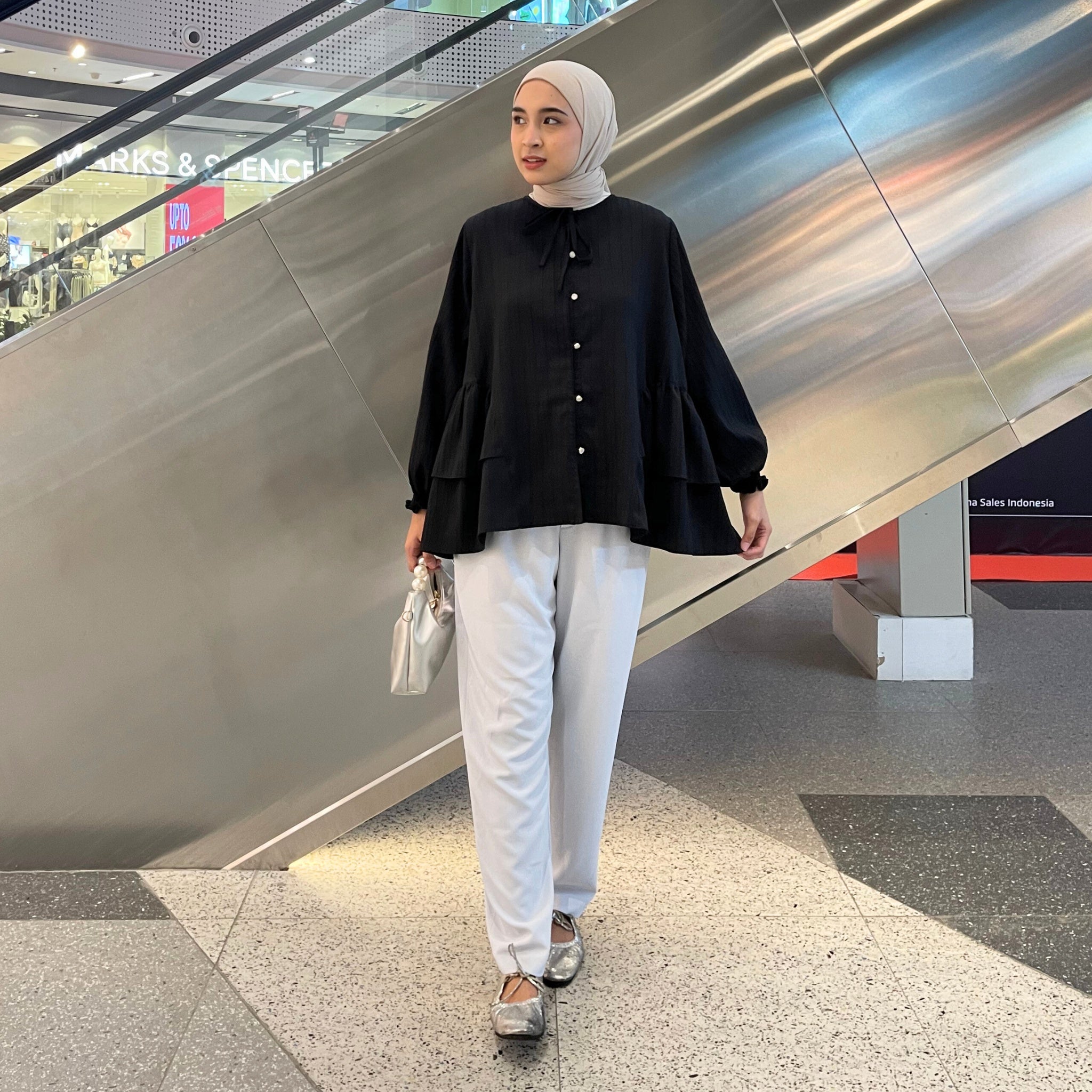 Eclemix Top Mika | Atasan Wanita Blouse Polos Tali