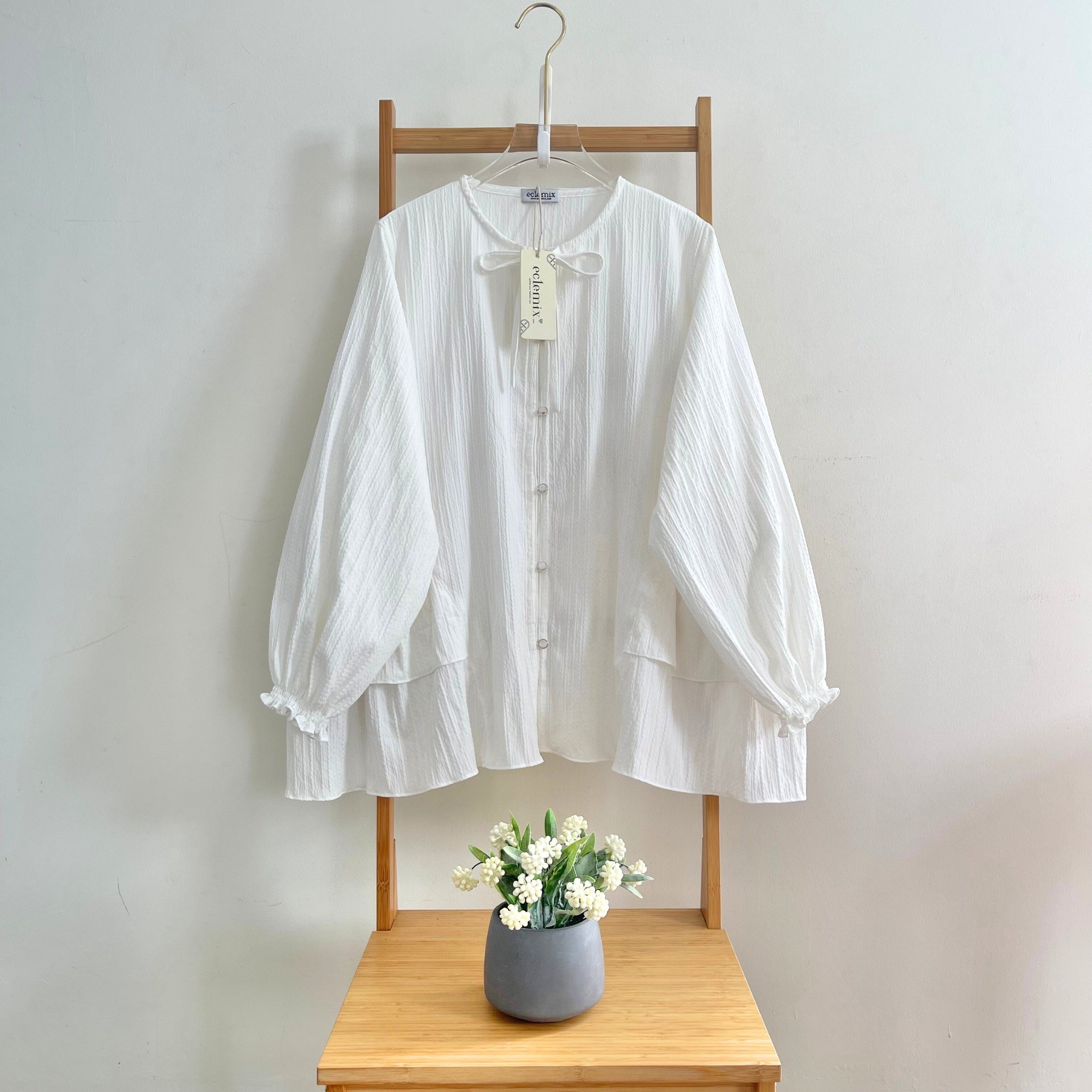 Eclemix Top Mika | Atasan Wanita Blouse Polos Tali