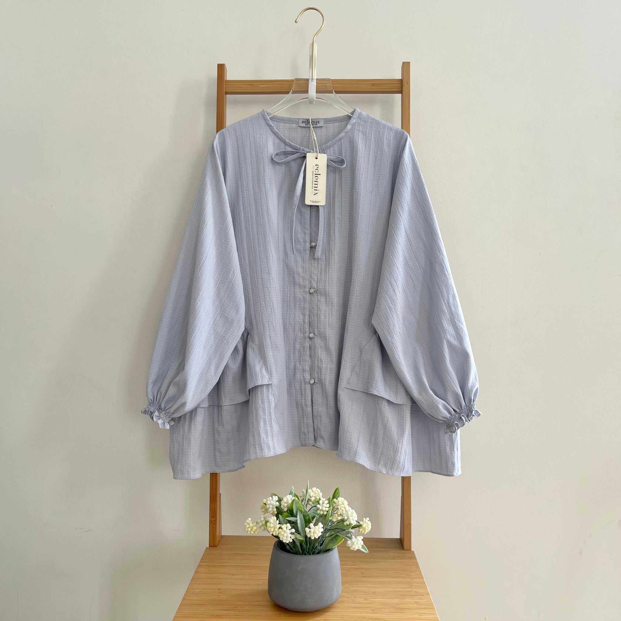 Eclemix Top Mika | Atasan Wanita Blouse Polos Tali