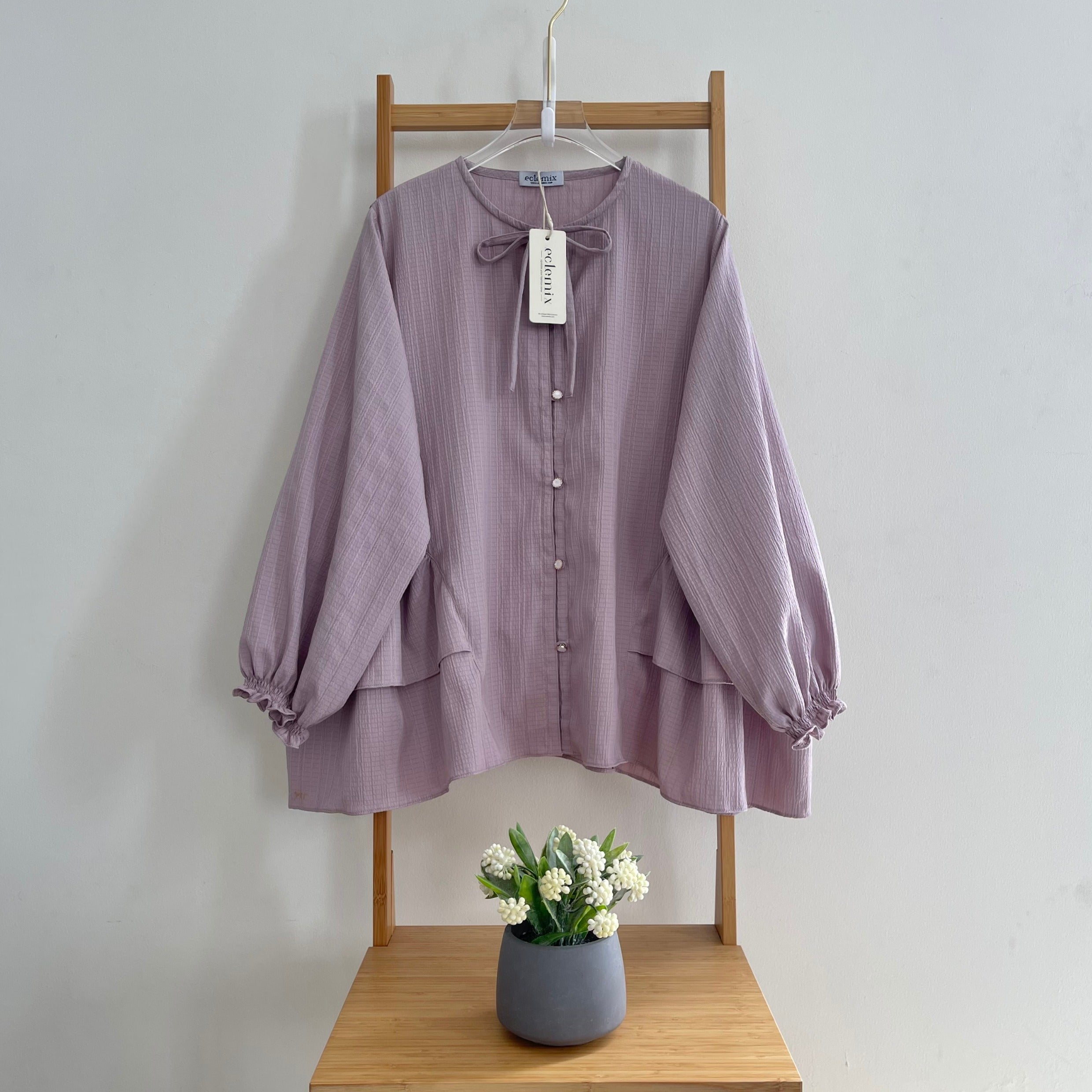 Eclemix Top Mika | Atasan Wanita Blouse Polos Tali