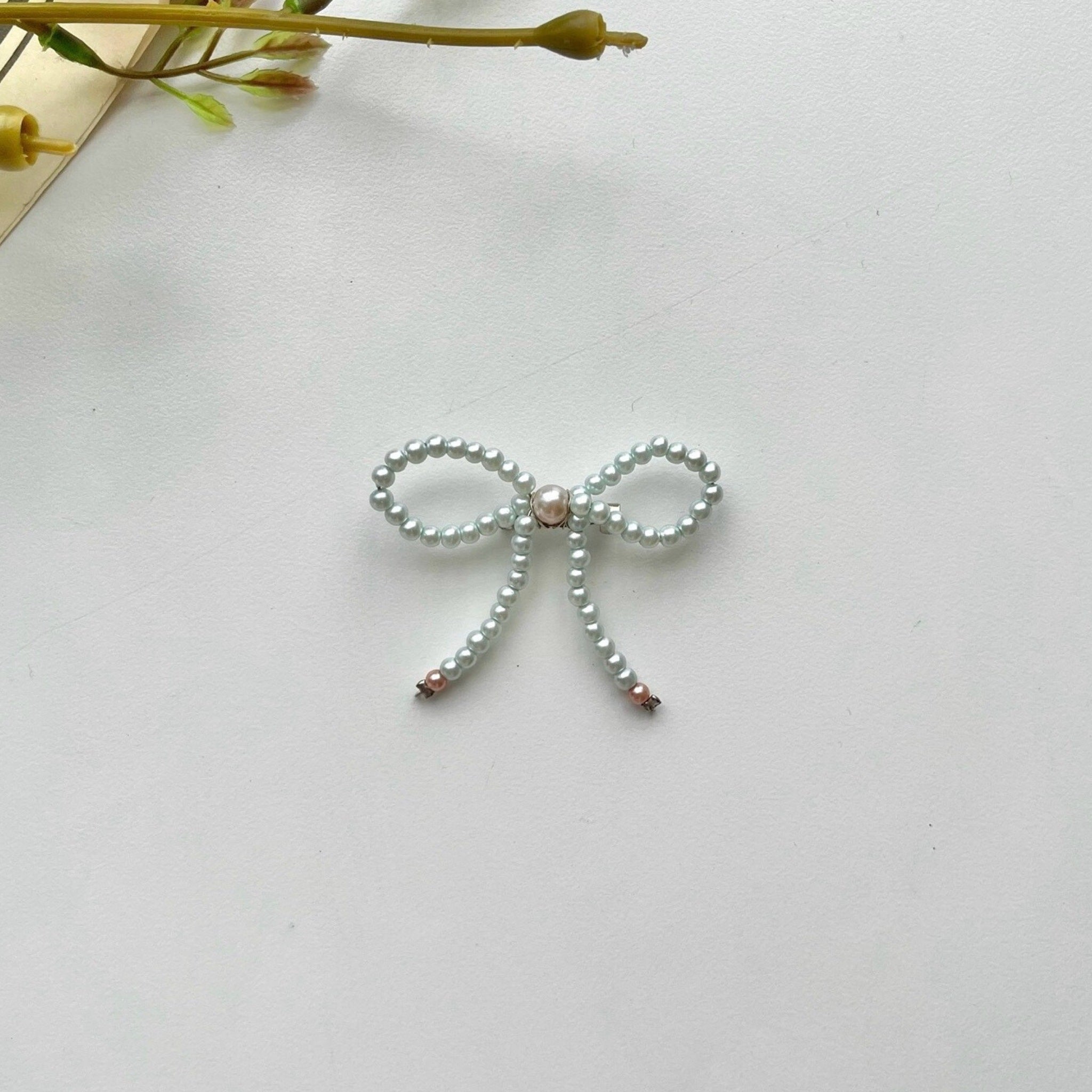 Image of Eclemix Brooch Bowknot |  Bros Mutiara Pita Coquette