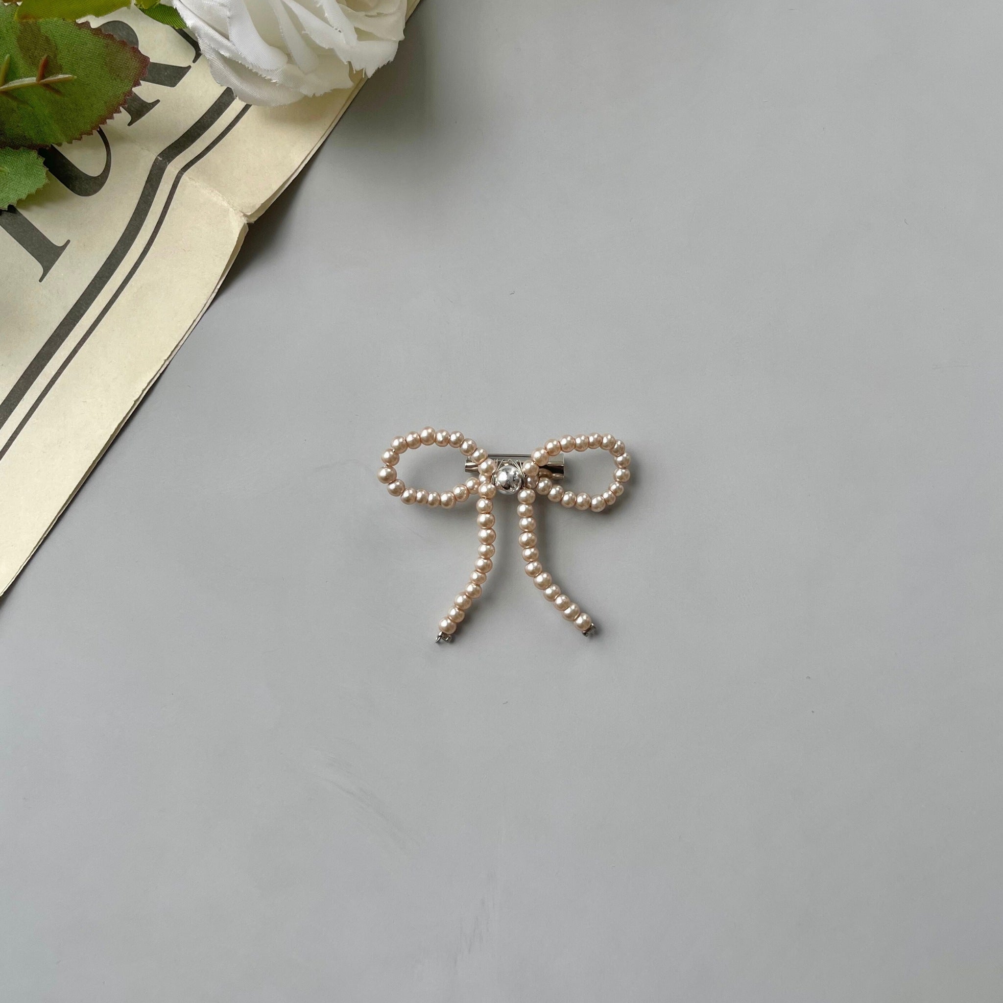 Image of Eclemix Brooch Bowknot |  Bros Mutiara Pita Coquette