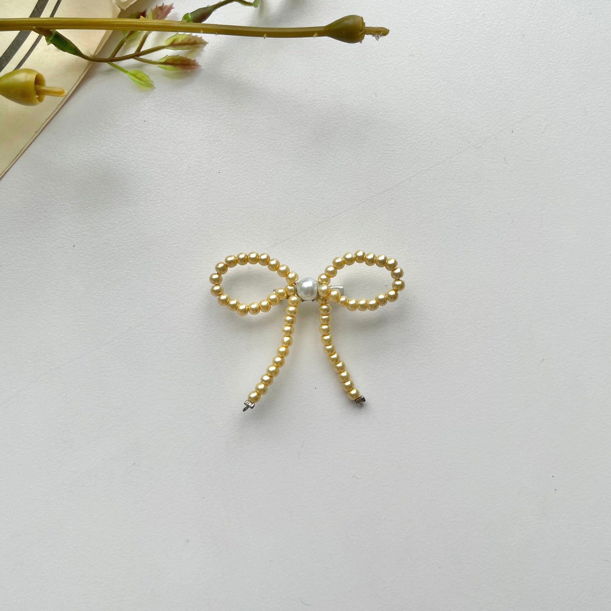 Image of Eclemix Brooch Bowknot |  Bros Mutiara Pita Coquette