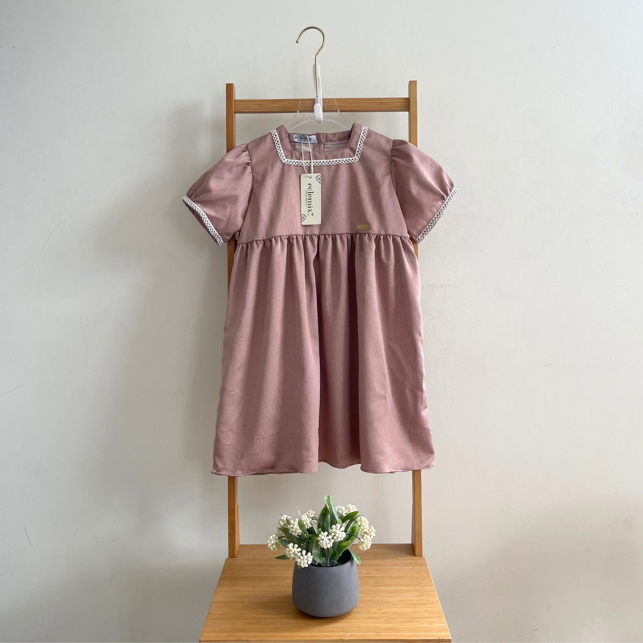 Image of Eclemix One Set Osha | Setelan Wanita Blouse Baby Doll Resleting Depan | Rok Wanita Polos A-line