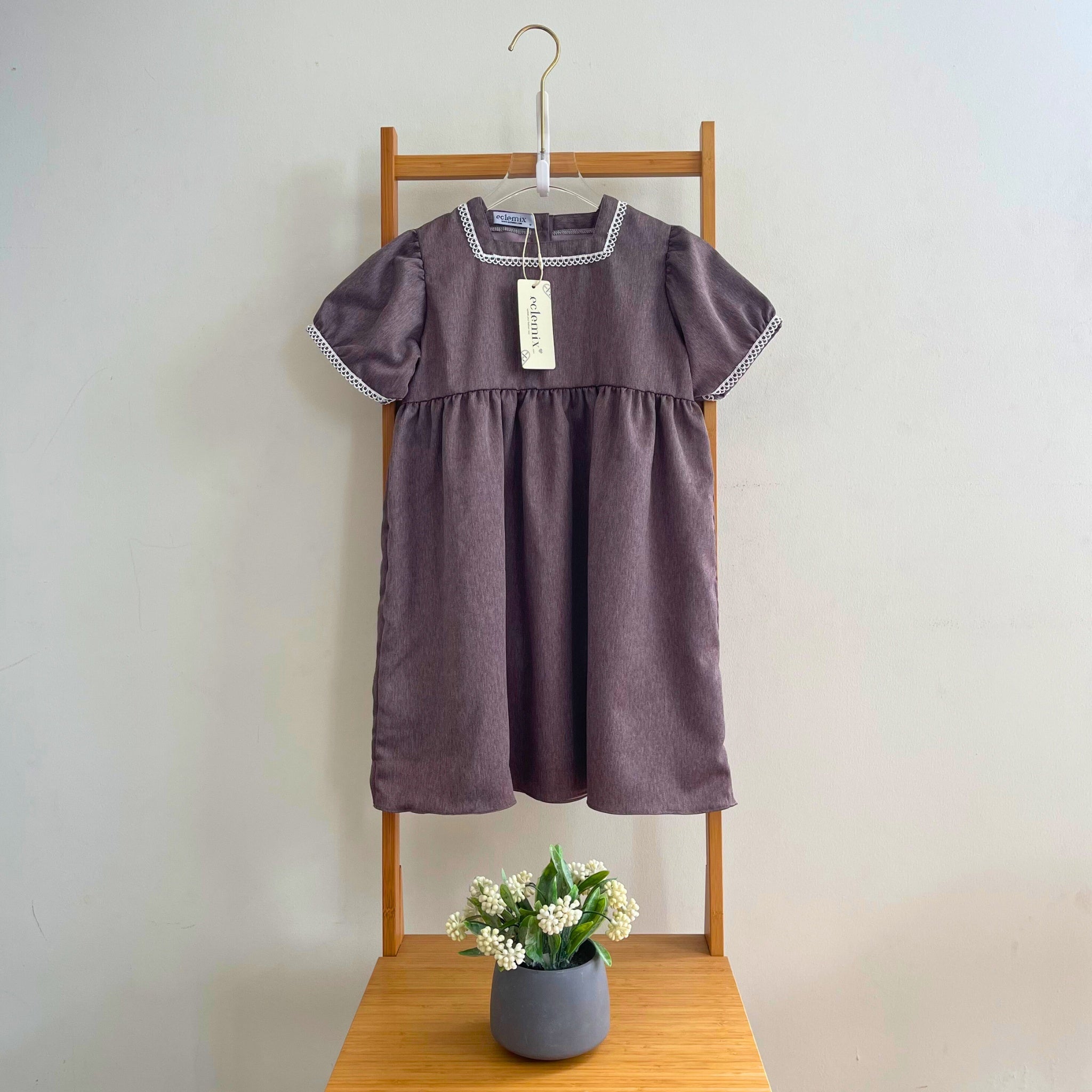 Image of Eclemix One Set Osha | Setelan Wanita Blouse Baby Doll Resleting Depan | Rok Wanita Polos A-line