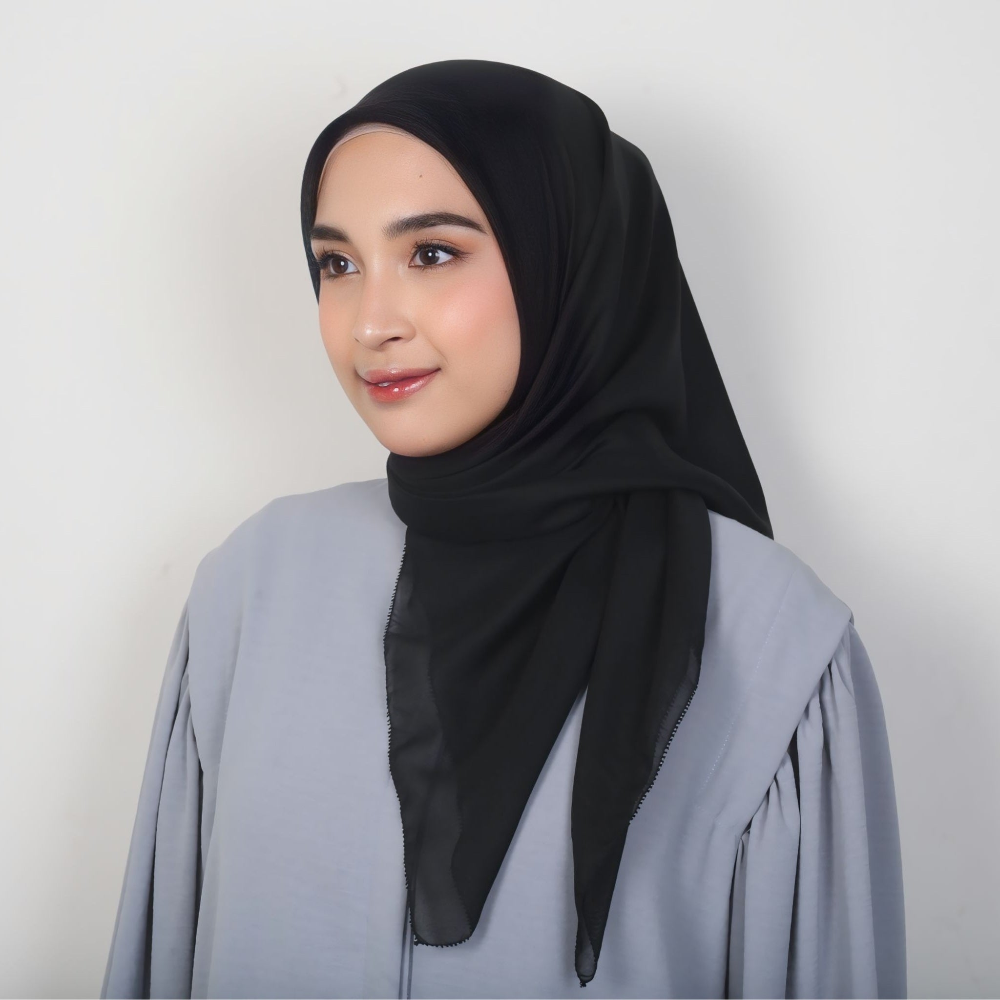 Image of Eclemix Ara Plain Hijab | Hijab Polos Segiempat Paris Premium