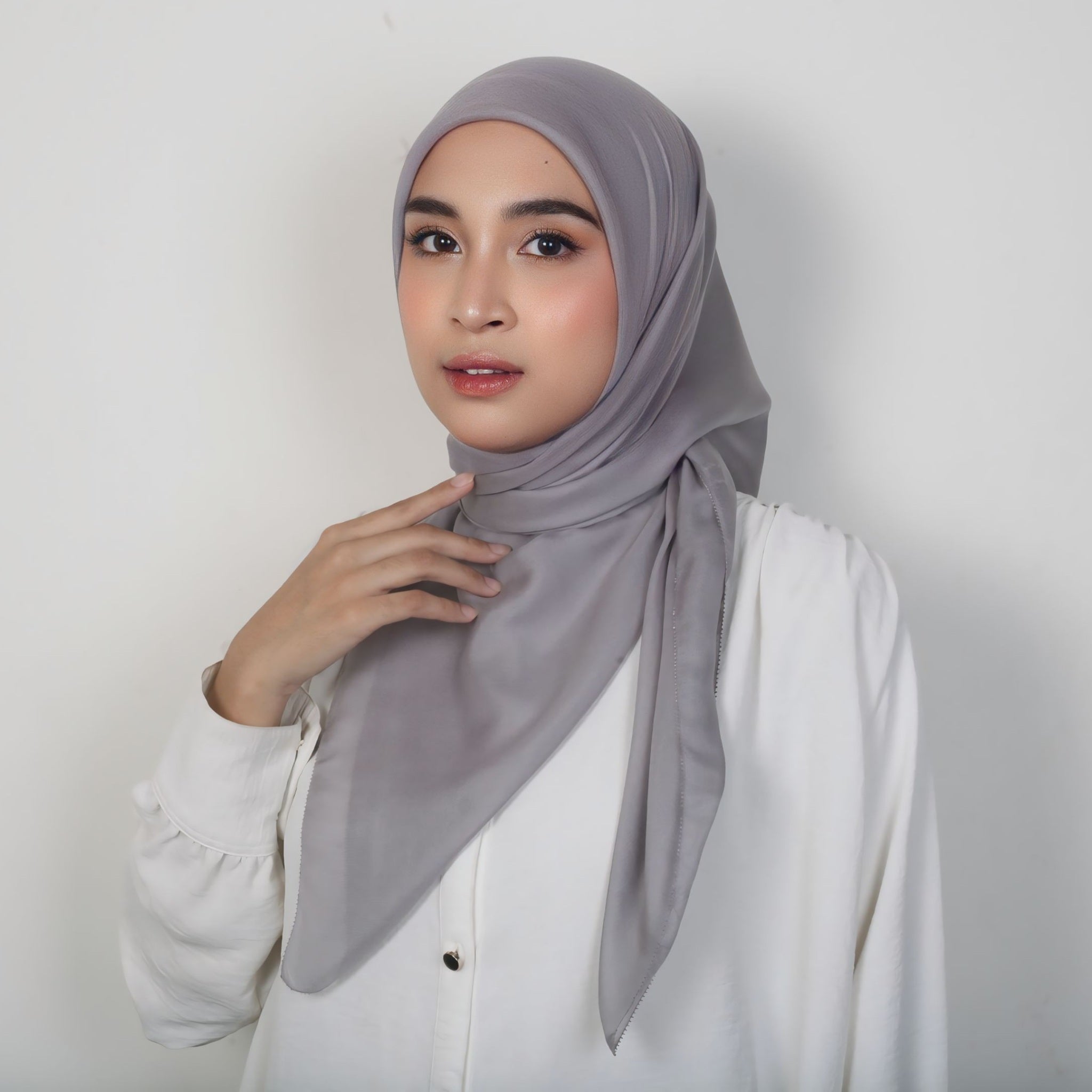 Eclemix Ara Plain Hijab | Hijab Polos Segiempat Paris Premium