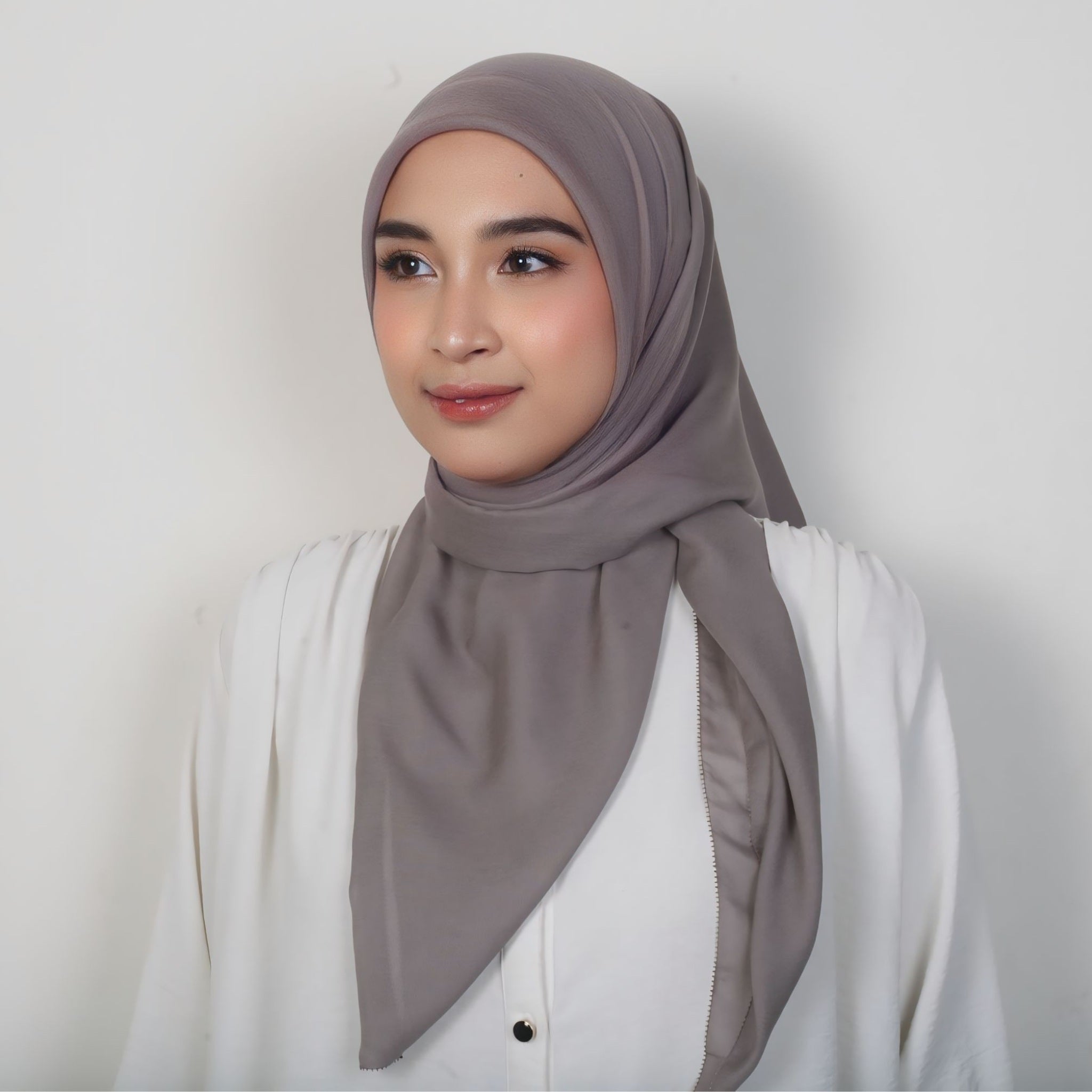 Eclemix Ara Plain Hijab | Hijab Polos Segiempat Paris Premium