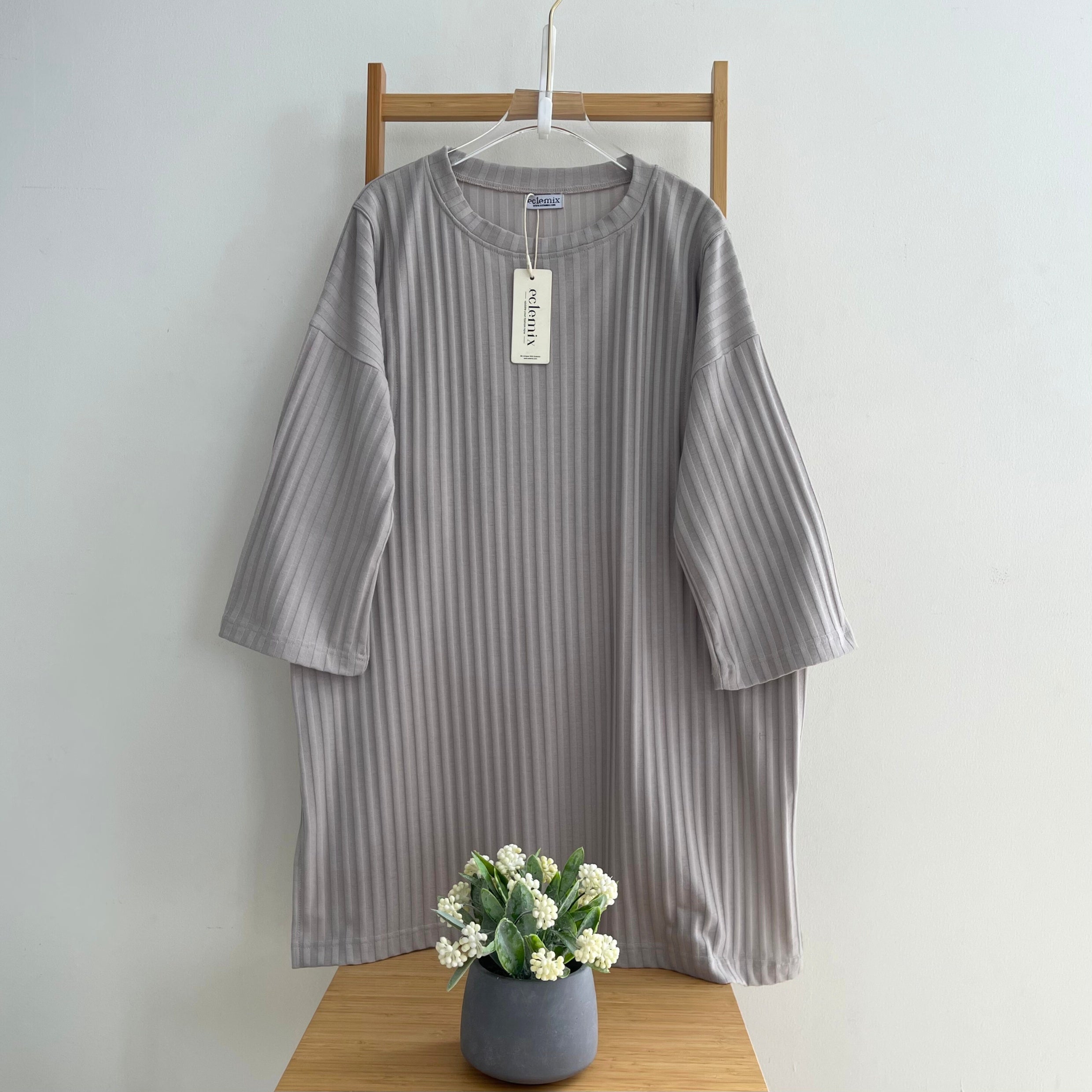 Eclemix Top Parita | Atasan Wanita Kaos Basic Oversize Non Busui