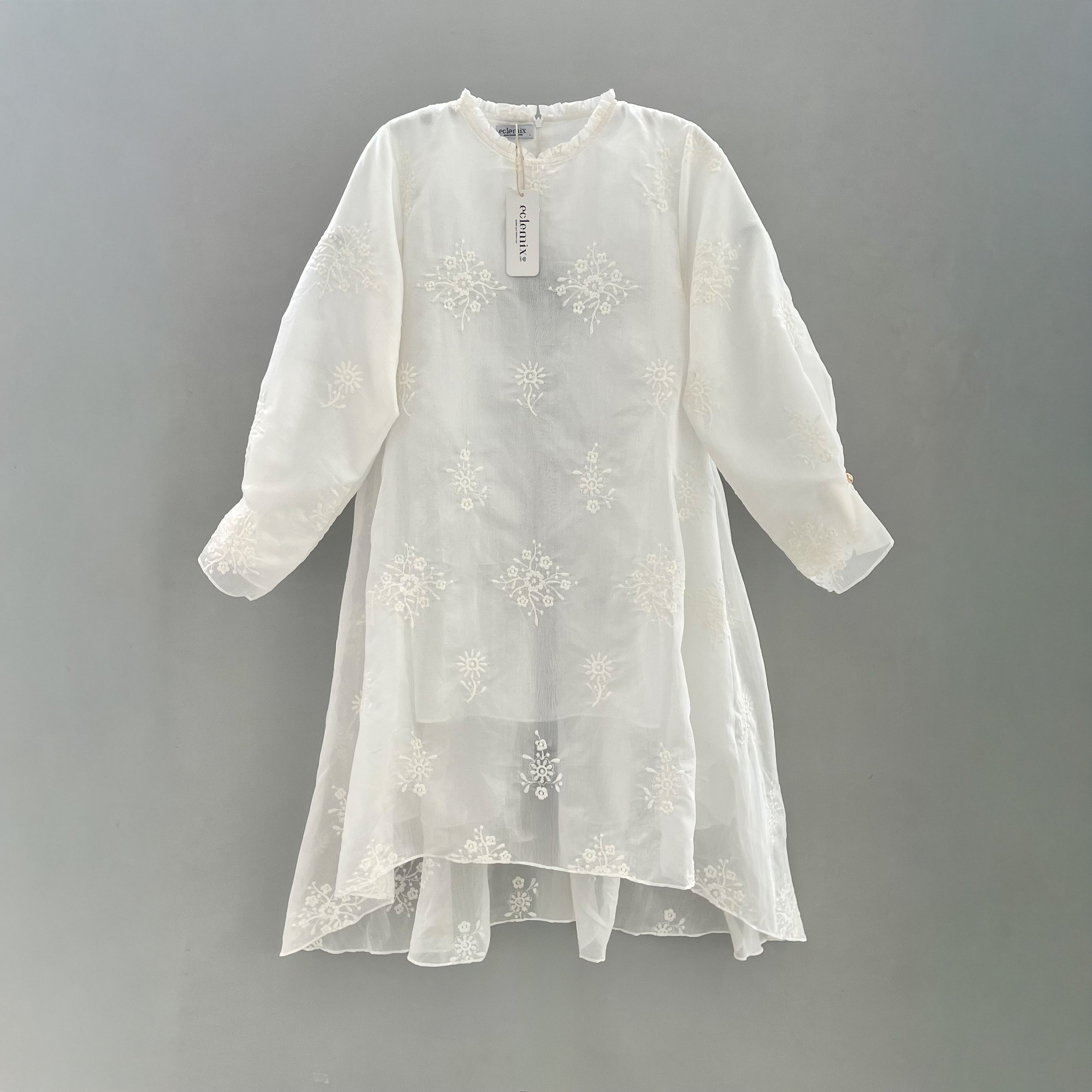 Image of Eclemix Tunic Rayyu | Atasan Wanita Motif Flower | Raya Collection