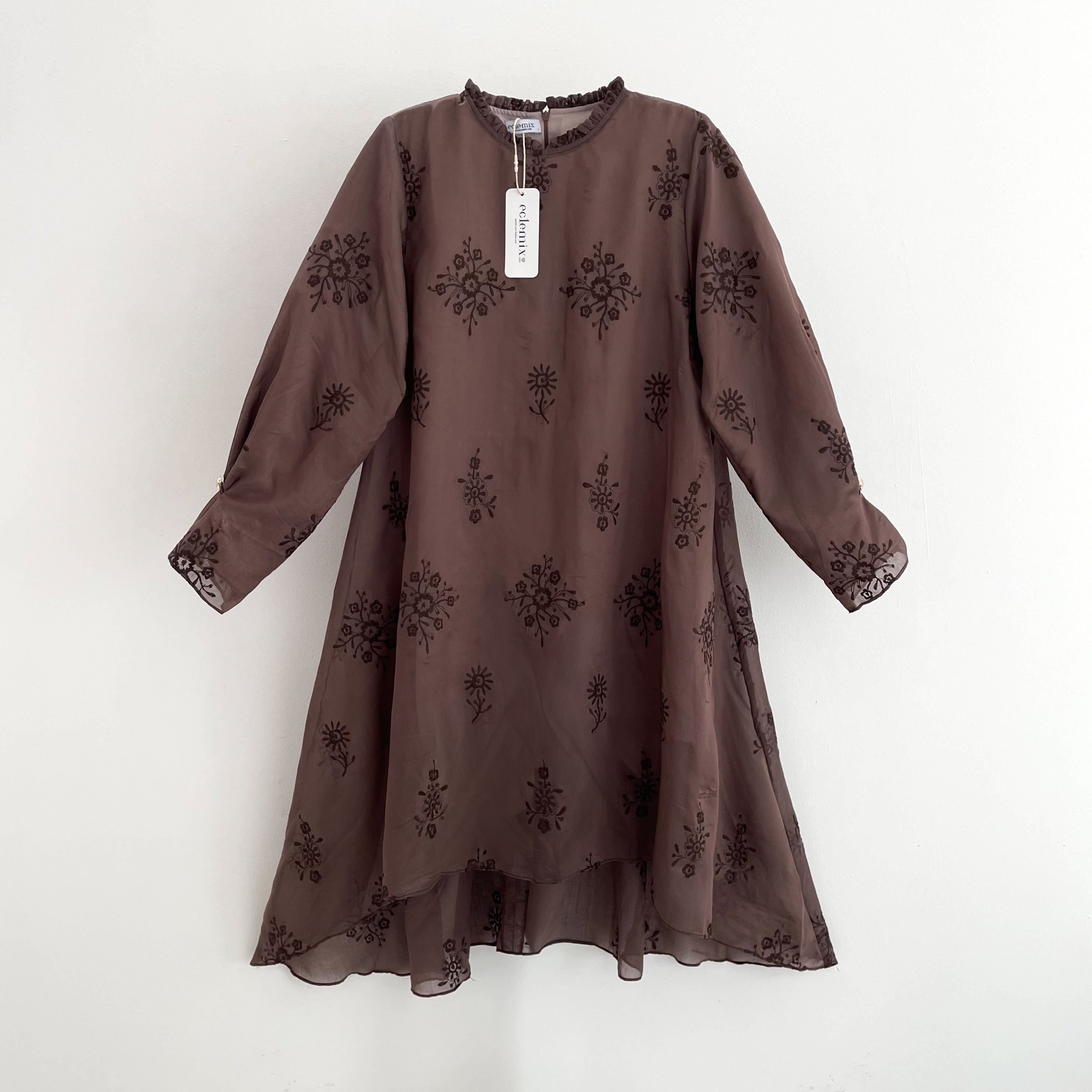 Image of Eclemix Tunic Rayyu | Atasan Wanita Motif Flower | Raya Collection