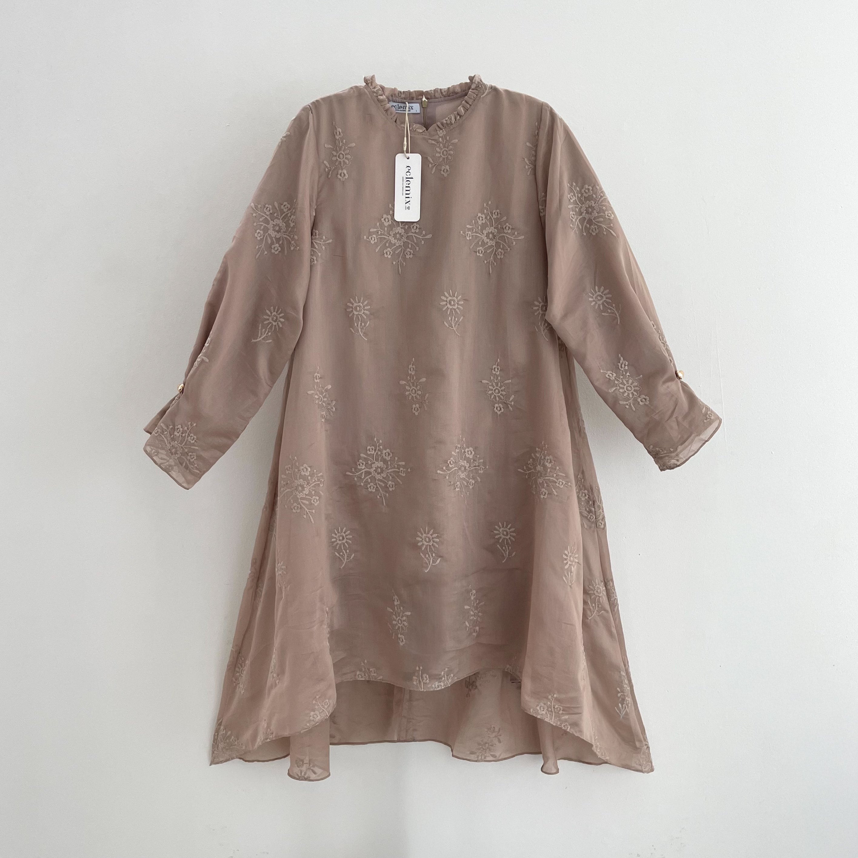 Image of Eclemix Tunic Rayyu | Atasan Wanita Motif Flower | Raya Collection