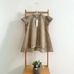 Image of Eclemix Tunic Kids Rayyu | Atasan Anak Perempuan Motif Flower | Kondangan & Pesta