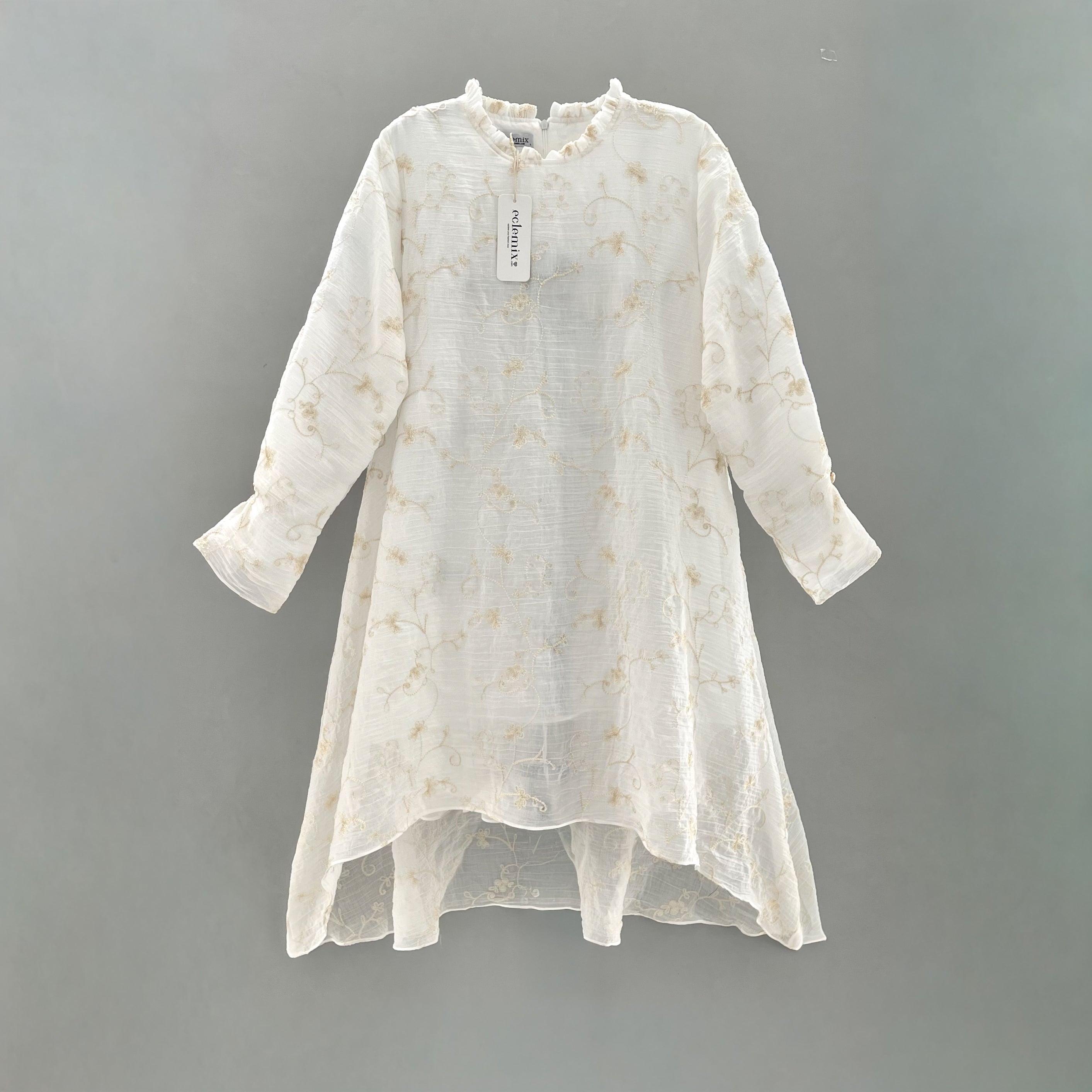 Image of Eclemix Tunic Rayyu | Atasan Wanita Motif Flower | Raya Collection