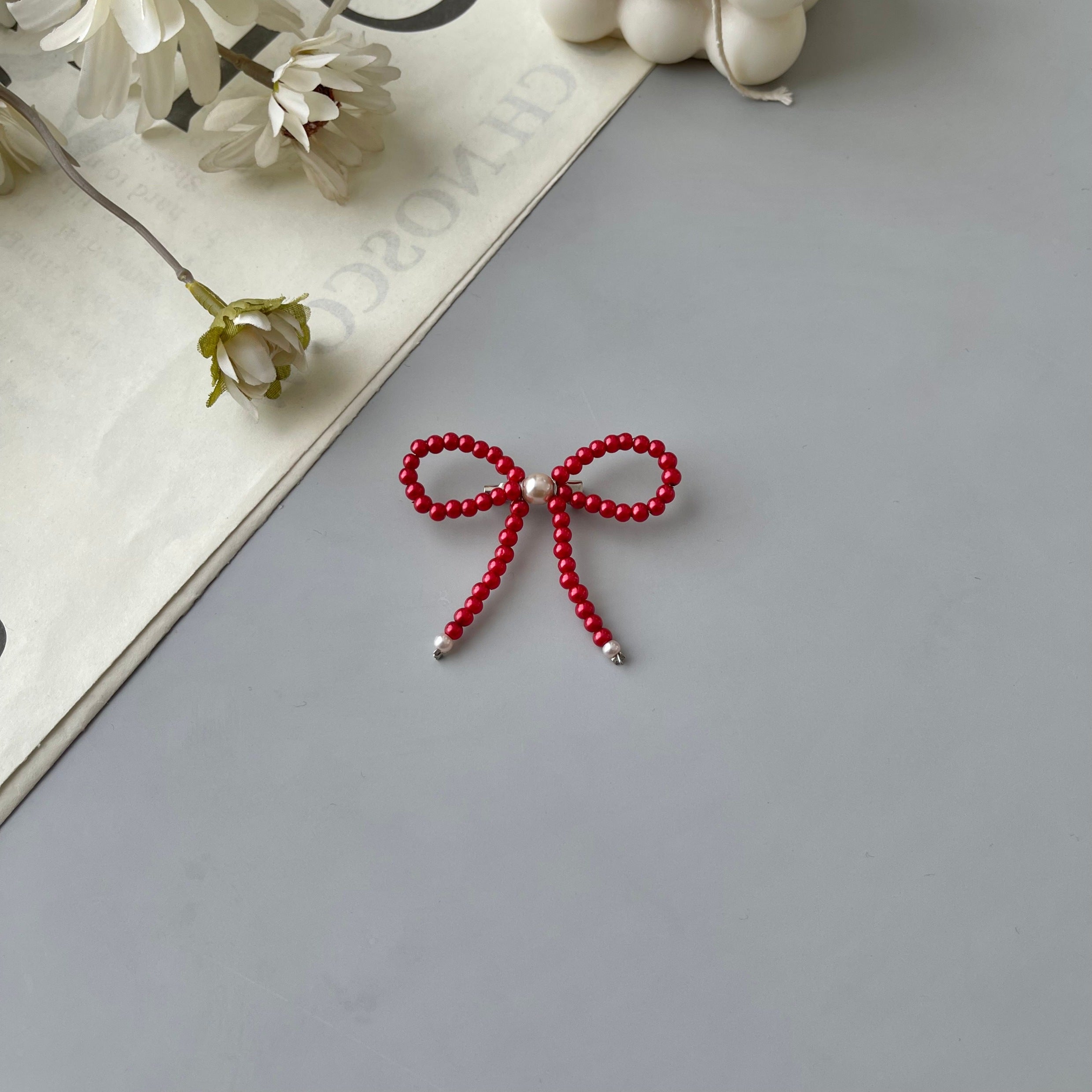 Image of Eclemix Brooch Bowknot |  Bros Mutiara Pita Coquette