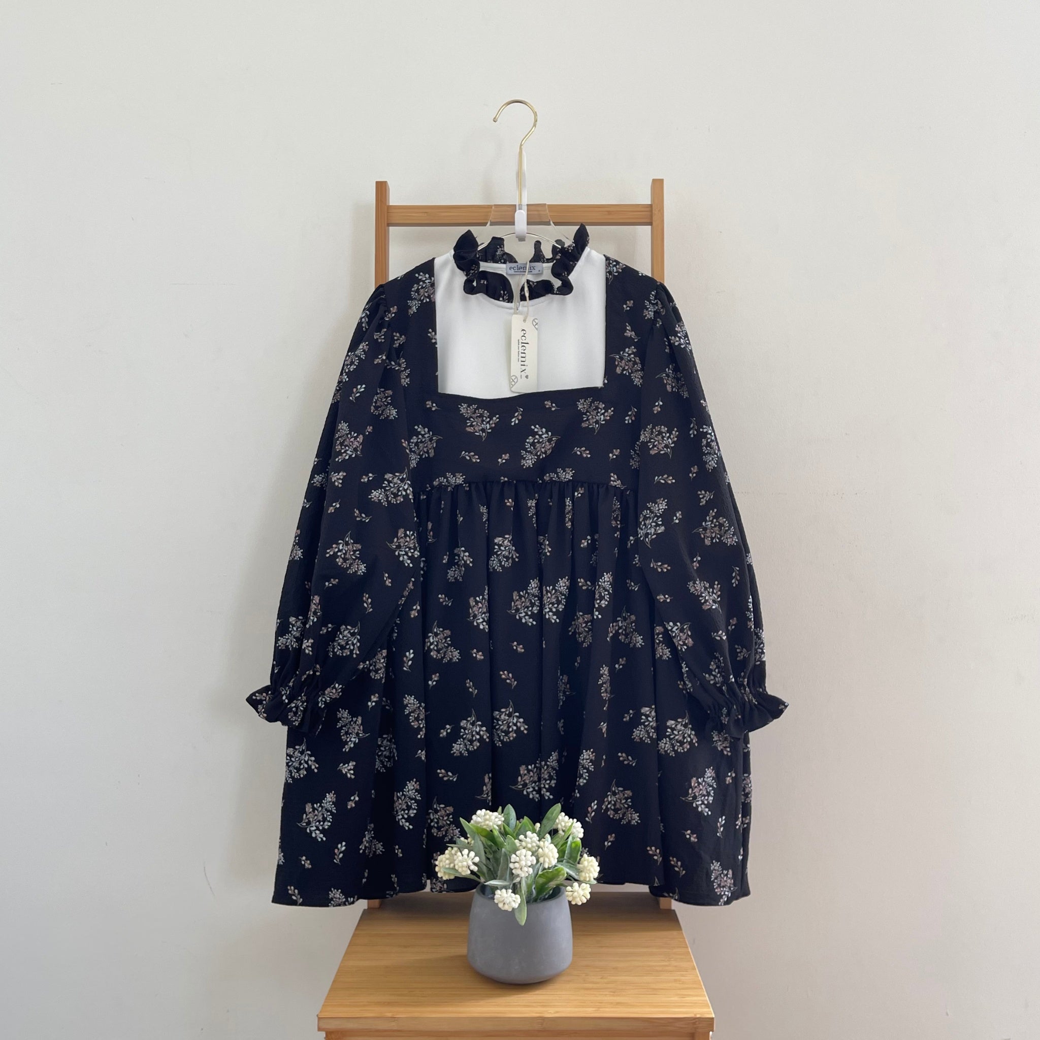 Eclemix Top Rula | Atasan Wanita Blouse Baby Doll Vintage