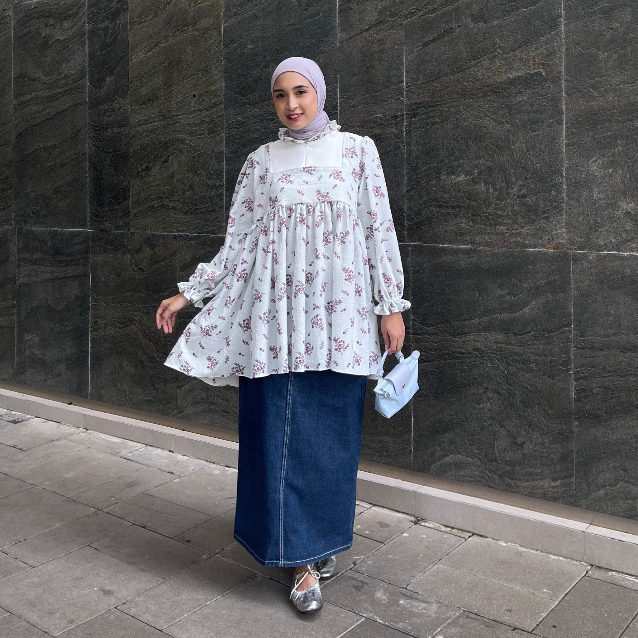 Eclemix Top Rula | Atasan Wanita Blouse Baby Doll Vintage