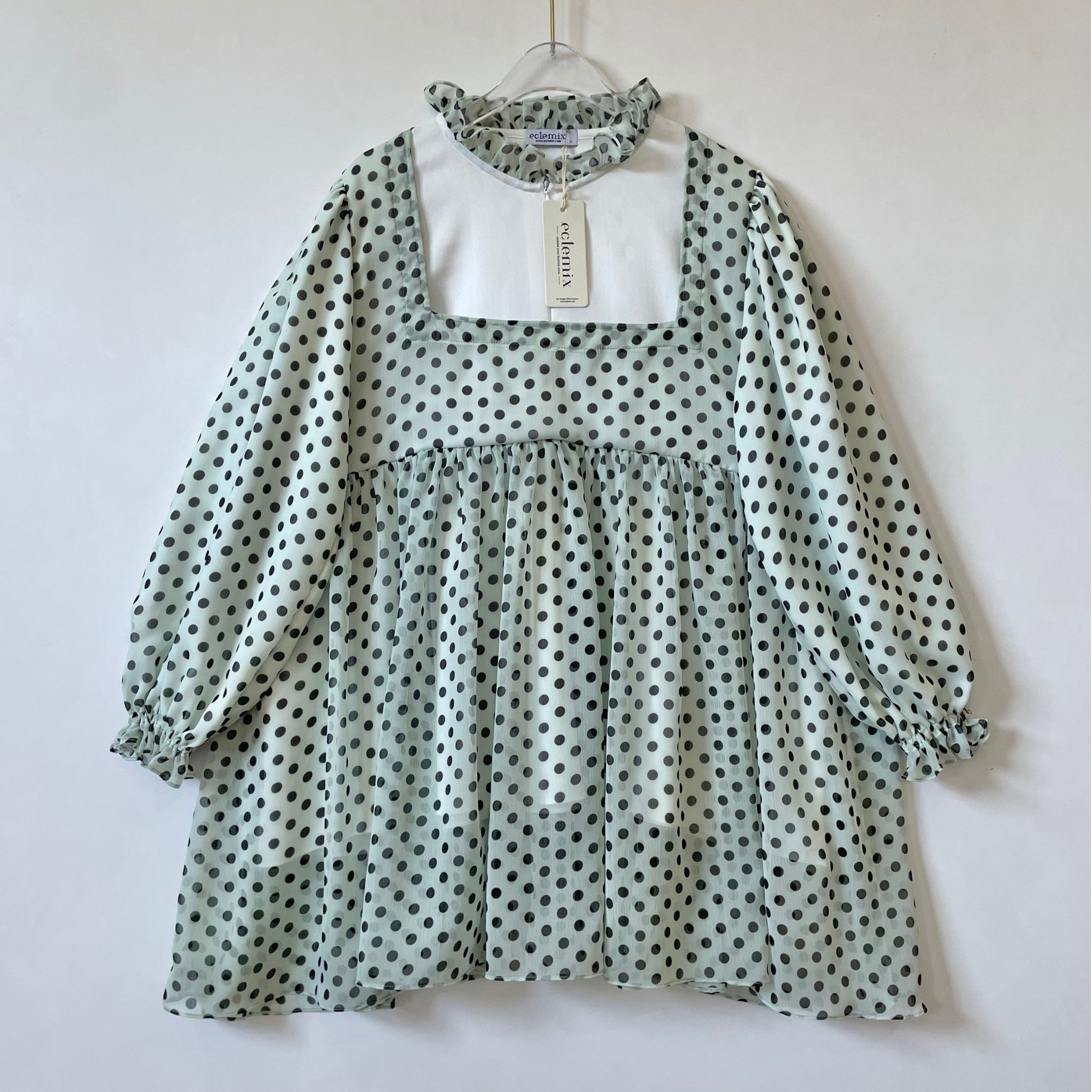 Eclemix Top Rula | Atasan Wanita Blouse Baby Doll Vintage