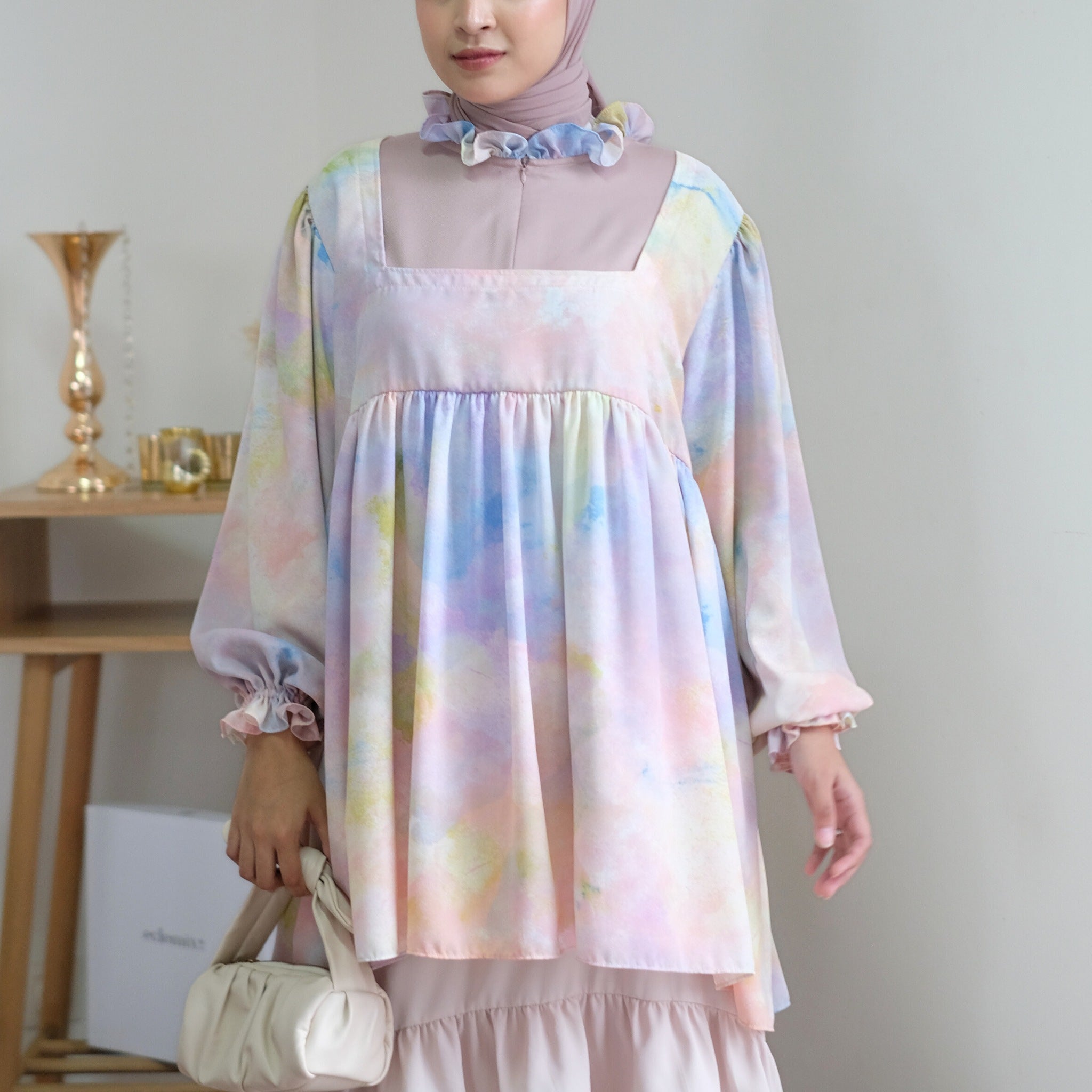 Eclemix Top Rula | Atasan Wanita Blouse Baby Doll Vintage