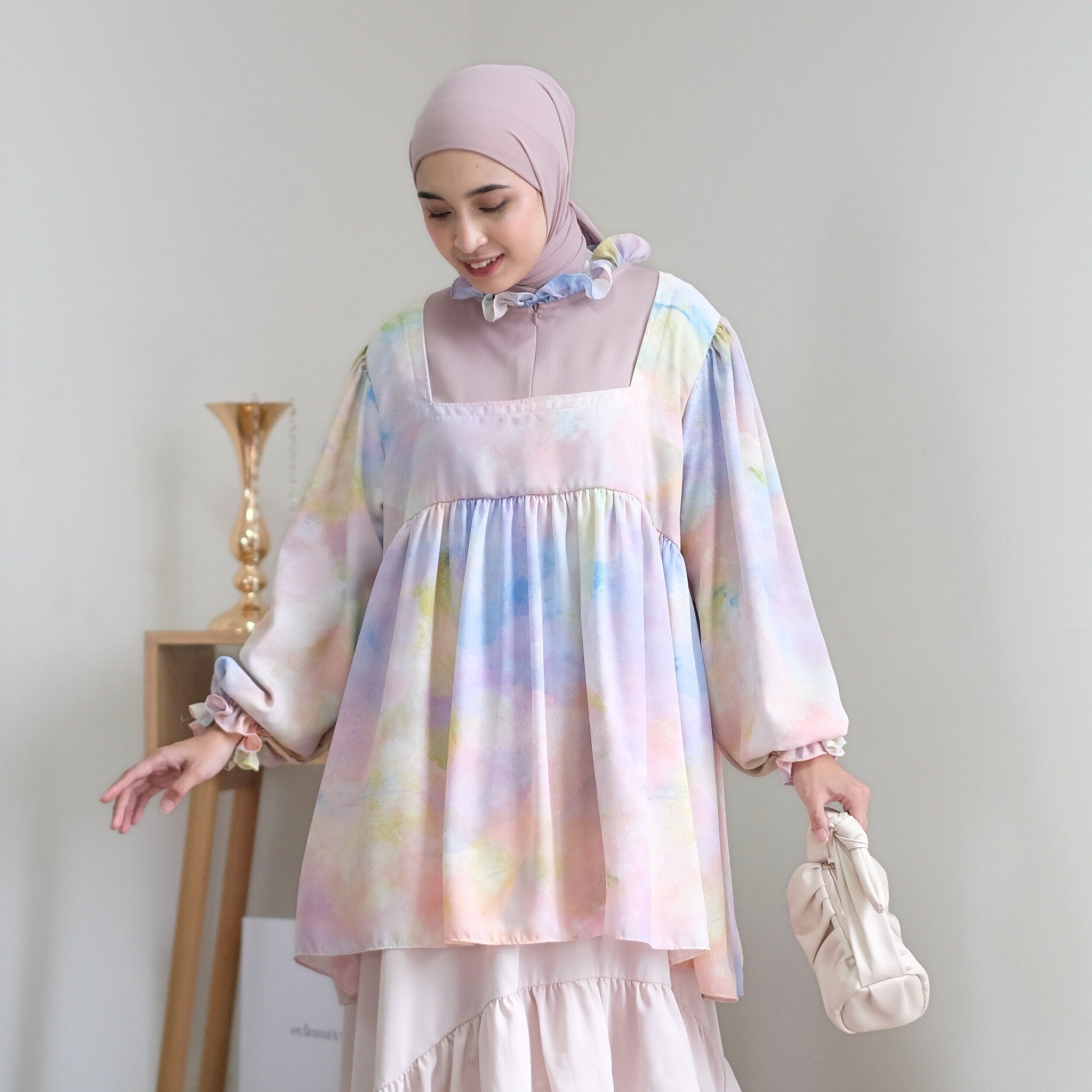 Eclemix Top Rula | Atasan Wanita Blouse Baby Doll Vintage